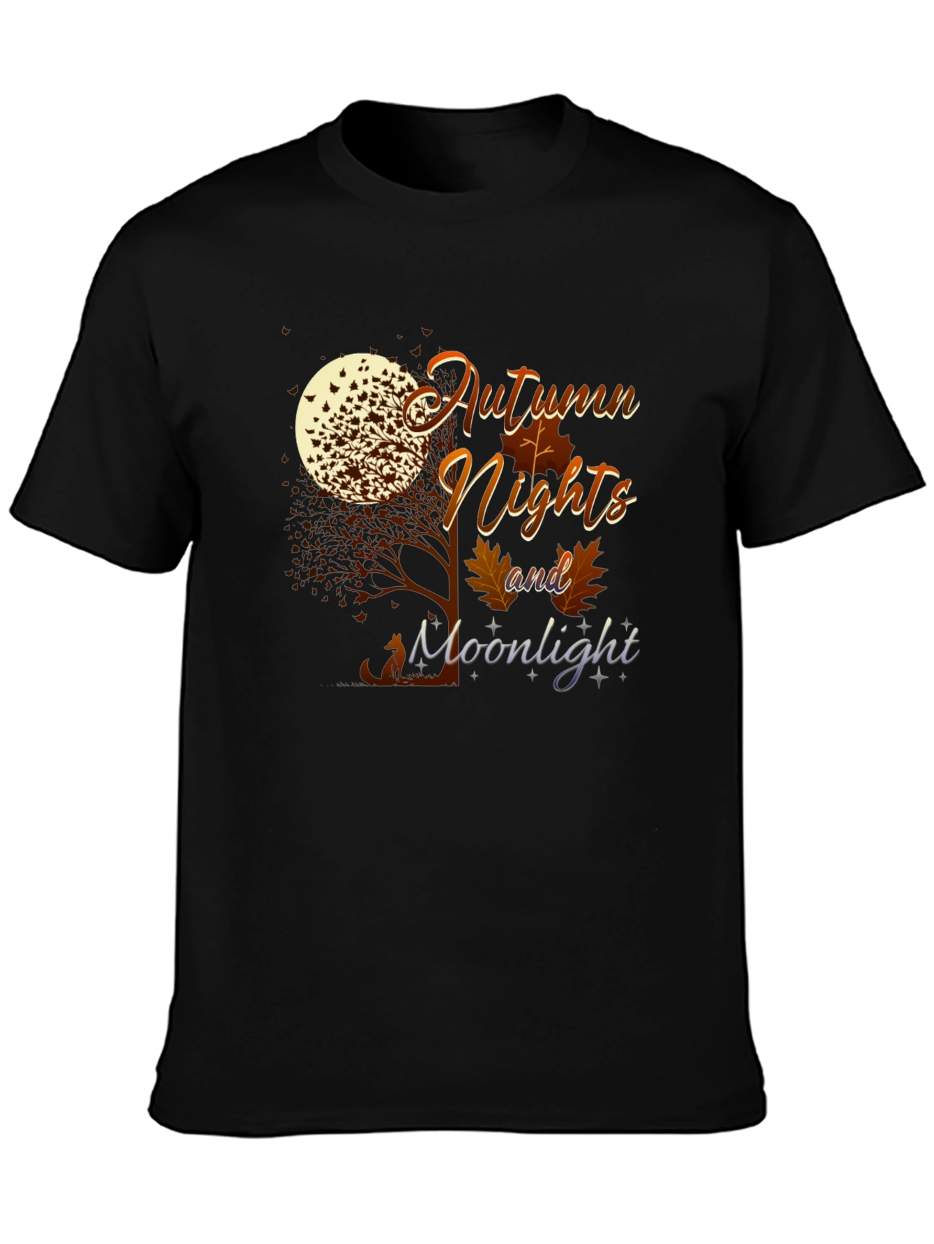 Autumn Nights and Moonlight Graphic T-Shirt