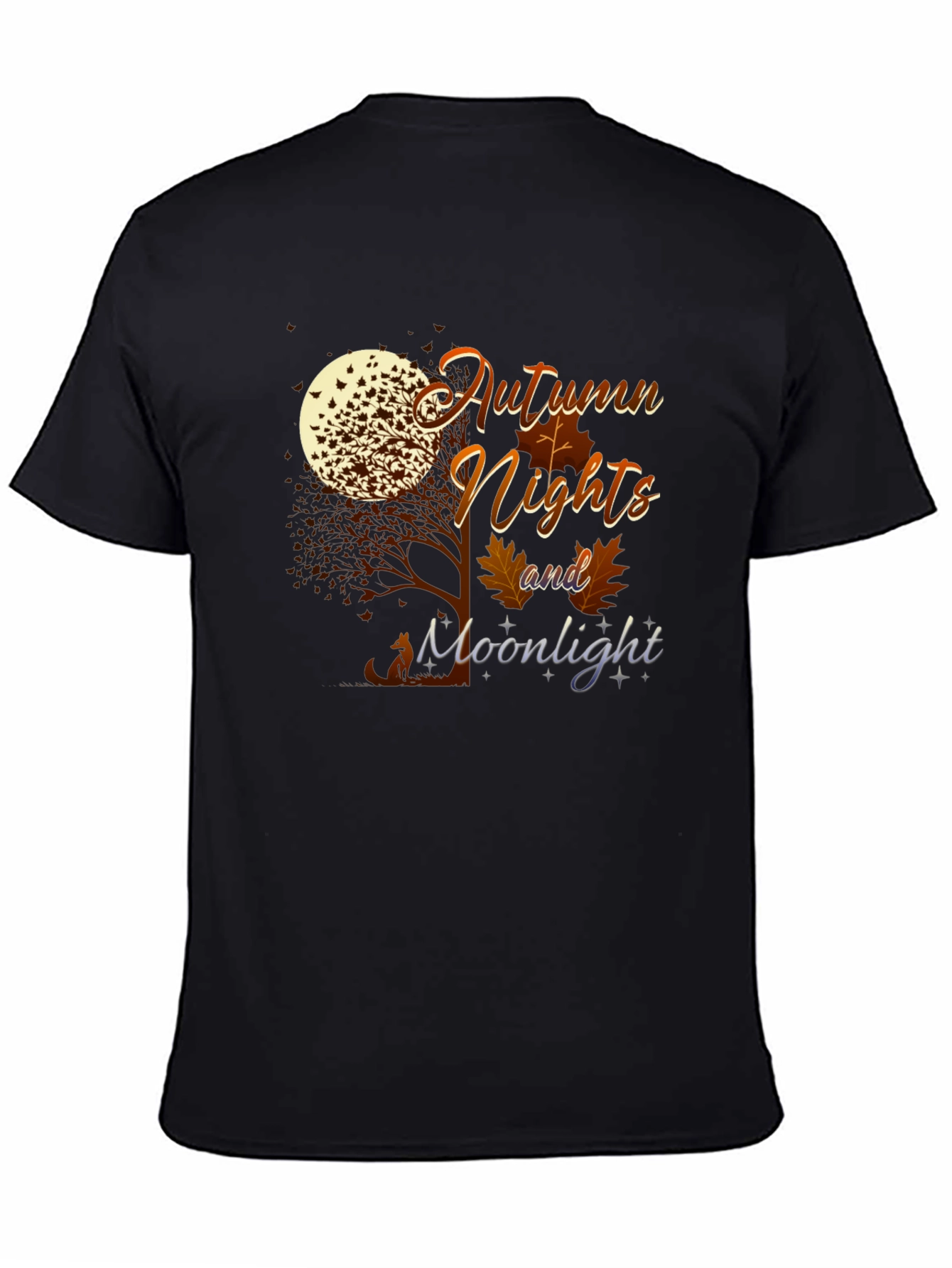 Autumn Nights and Moonlight Graphic T-Shirt