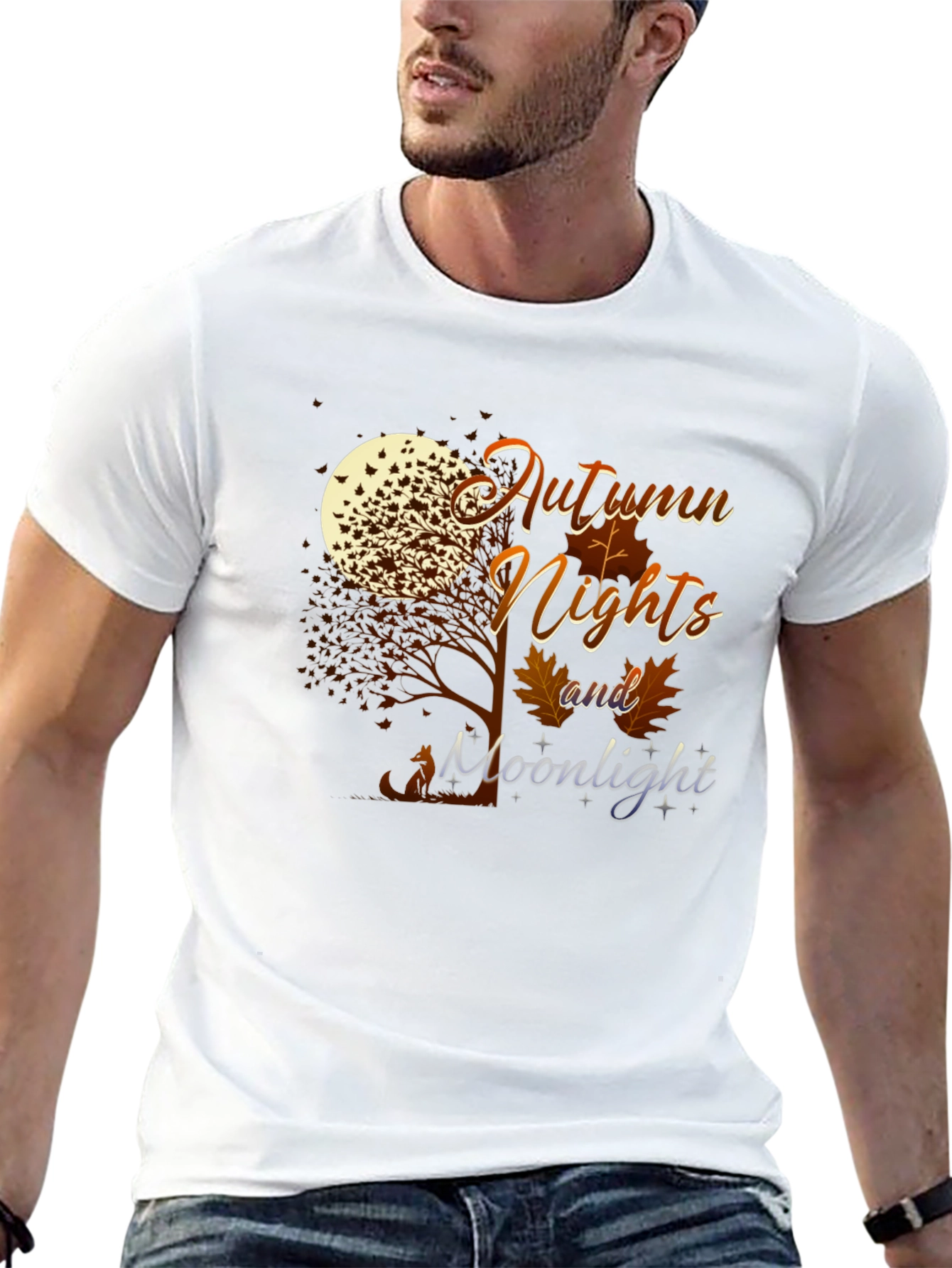 Autumn Nights and Moonlight Graphic T-Shirt