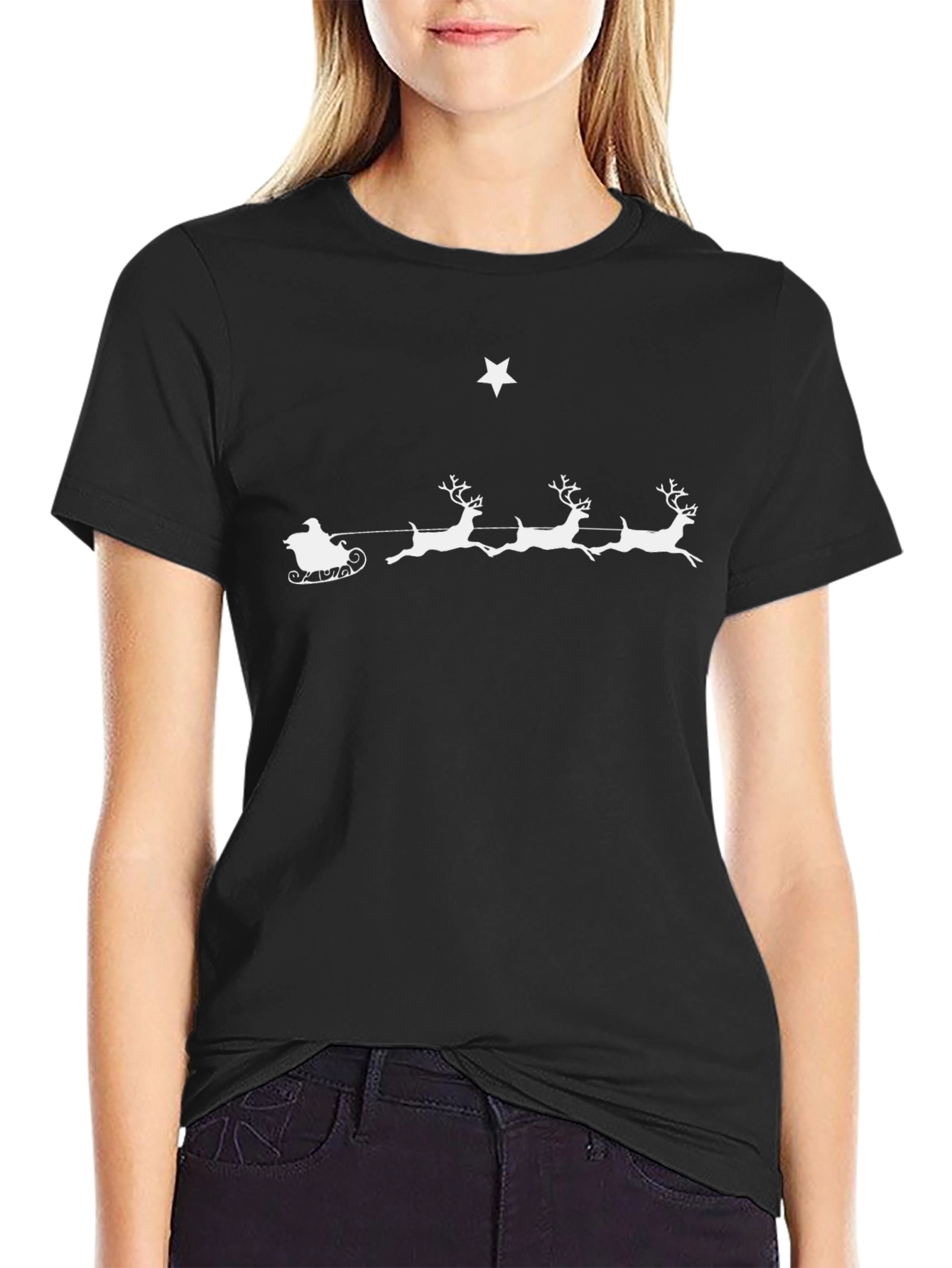 Santa Sleigh Christmas T-Shirt