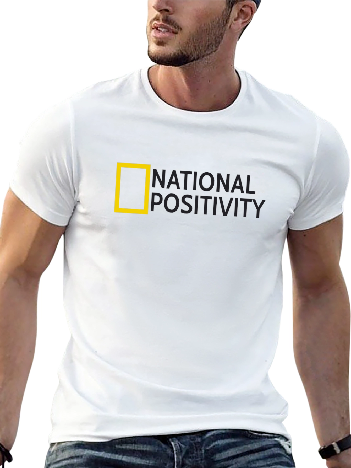 National Positivity Black Tee - Positive Vibes Apparel