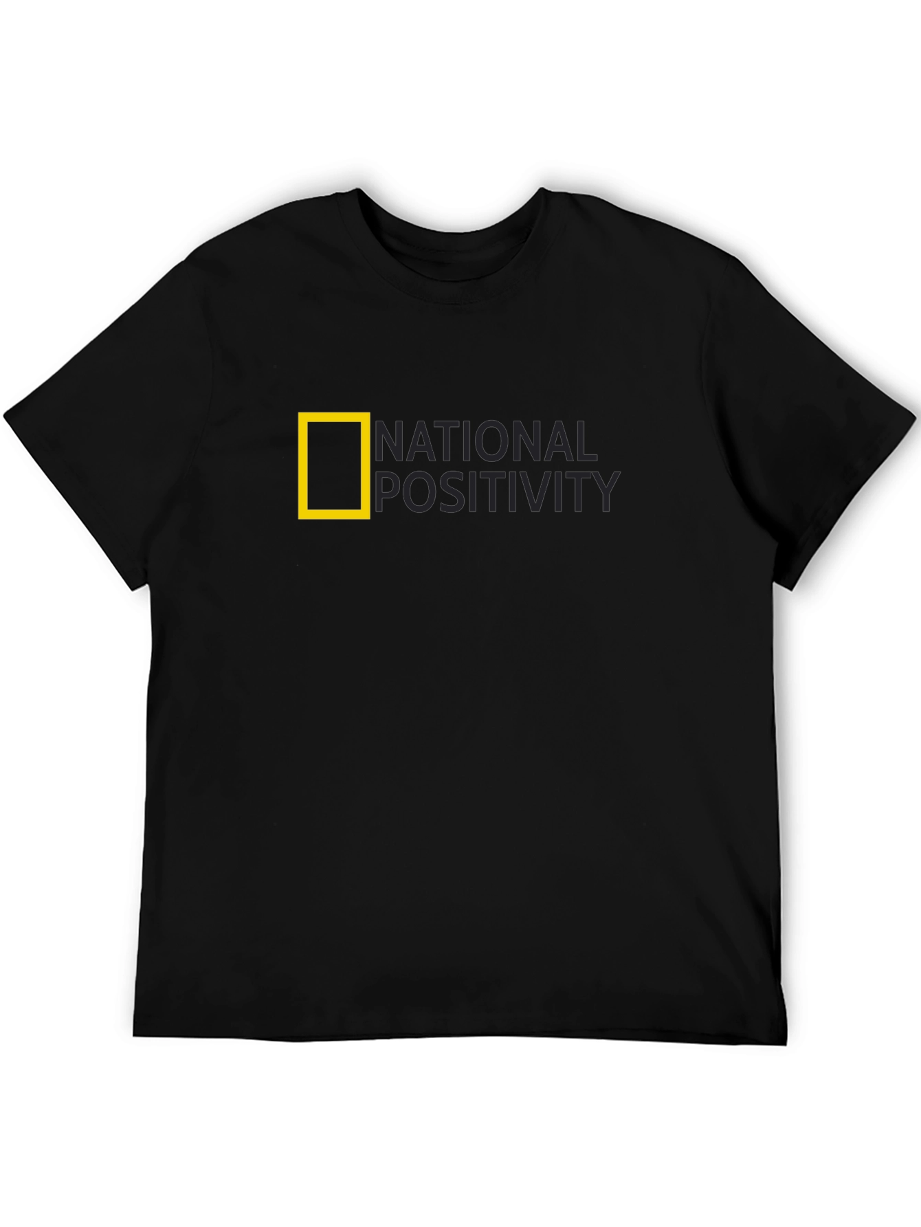 National Positivity Black Tee - Positive Vibes Apparel