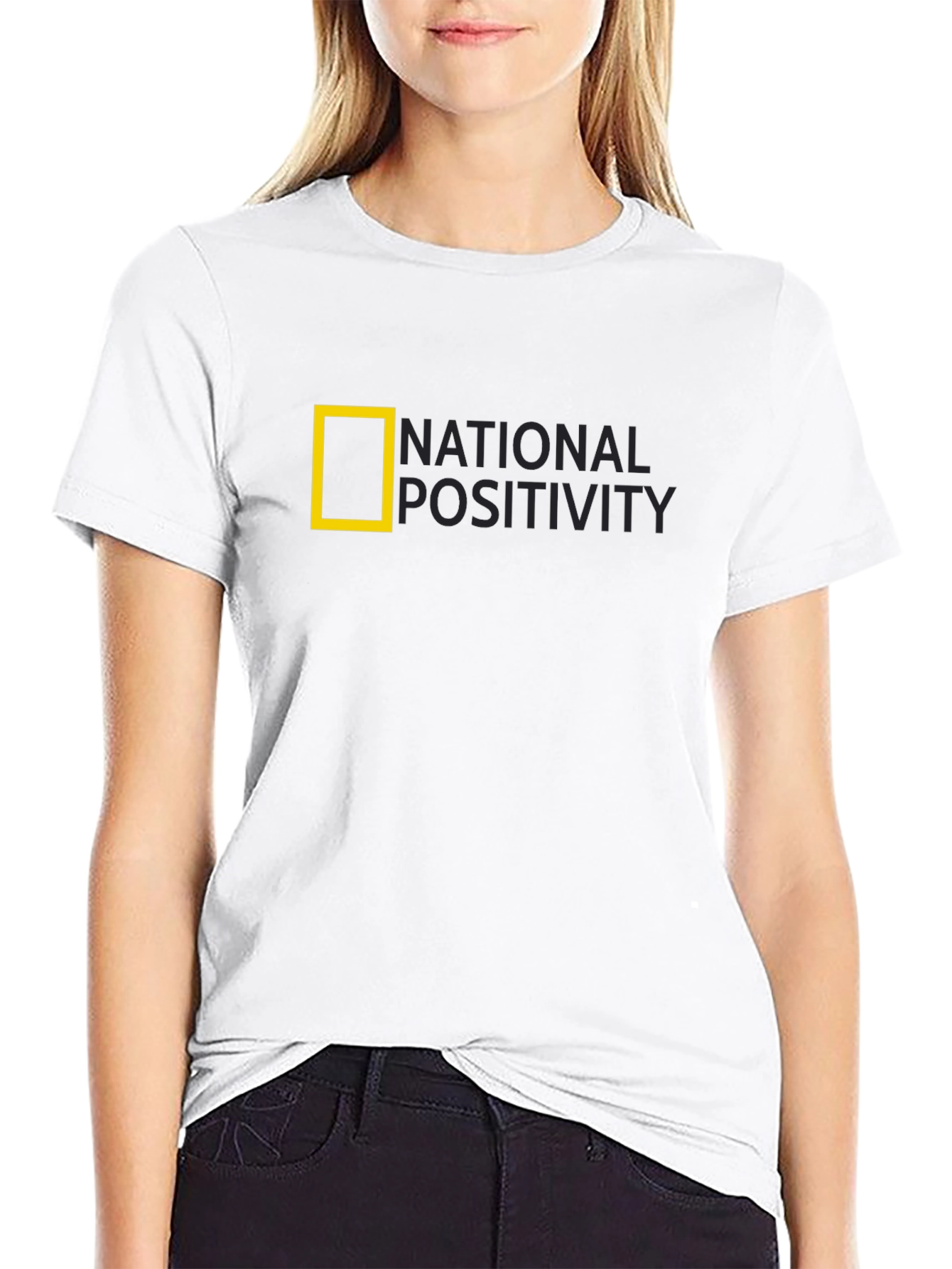 National Positivity Black Tee - Positive Vibes Apparel