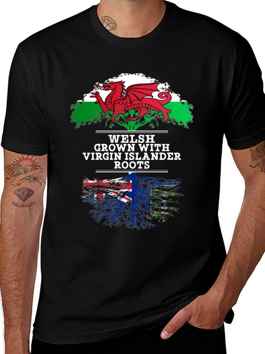 Welsh & Virgin Islander Roots T-Shirt
