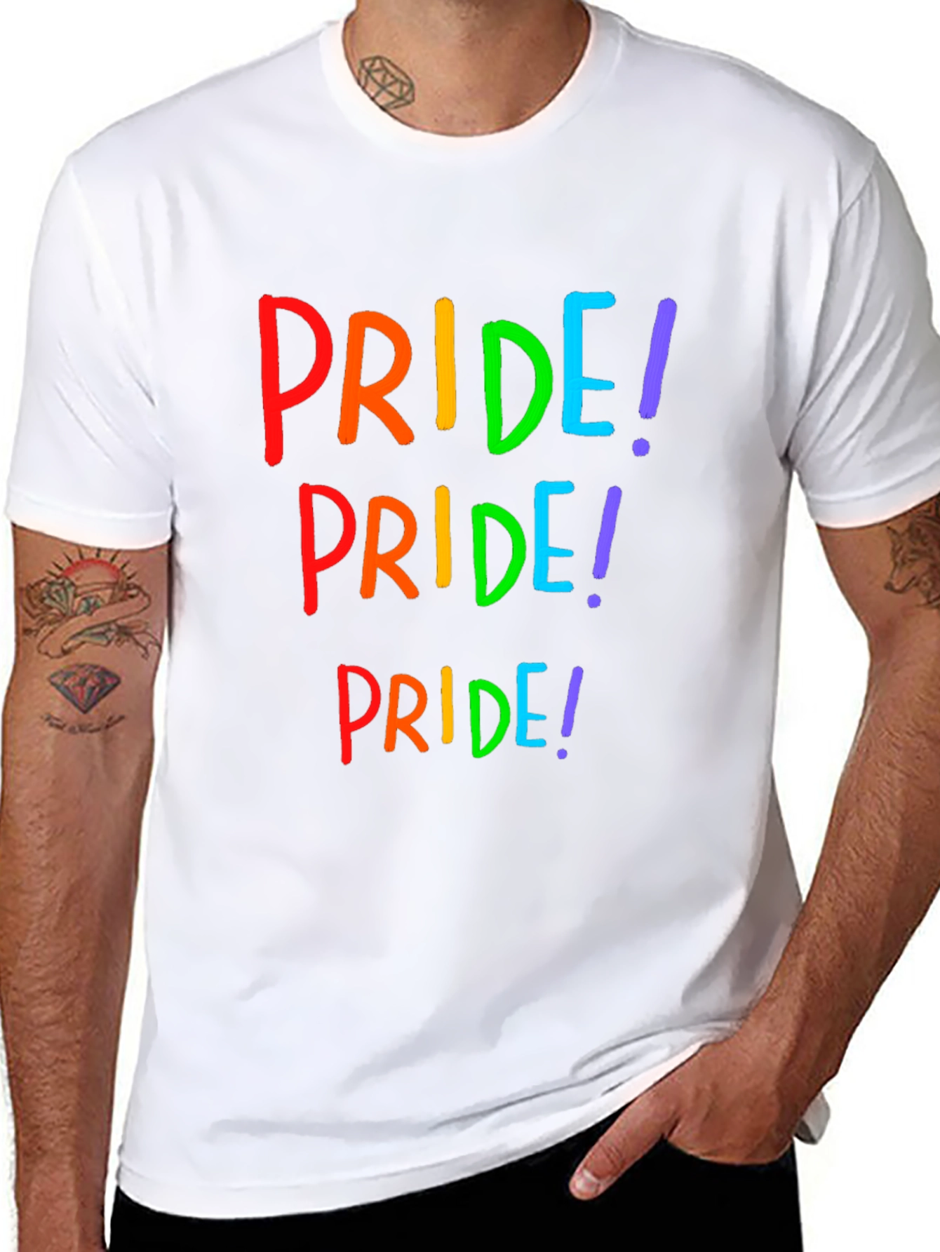 Pride Rainbow Graphic T-Shirt - Bold LGBTQ+ Statement