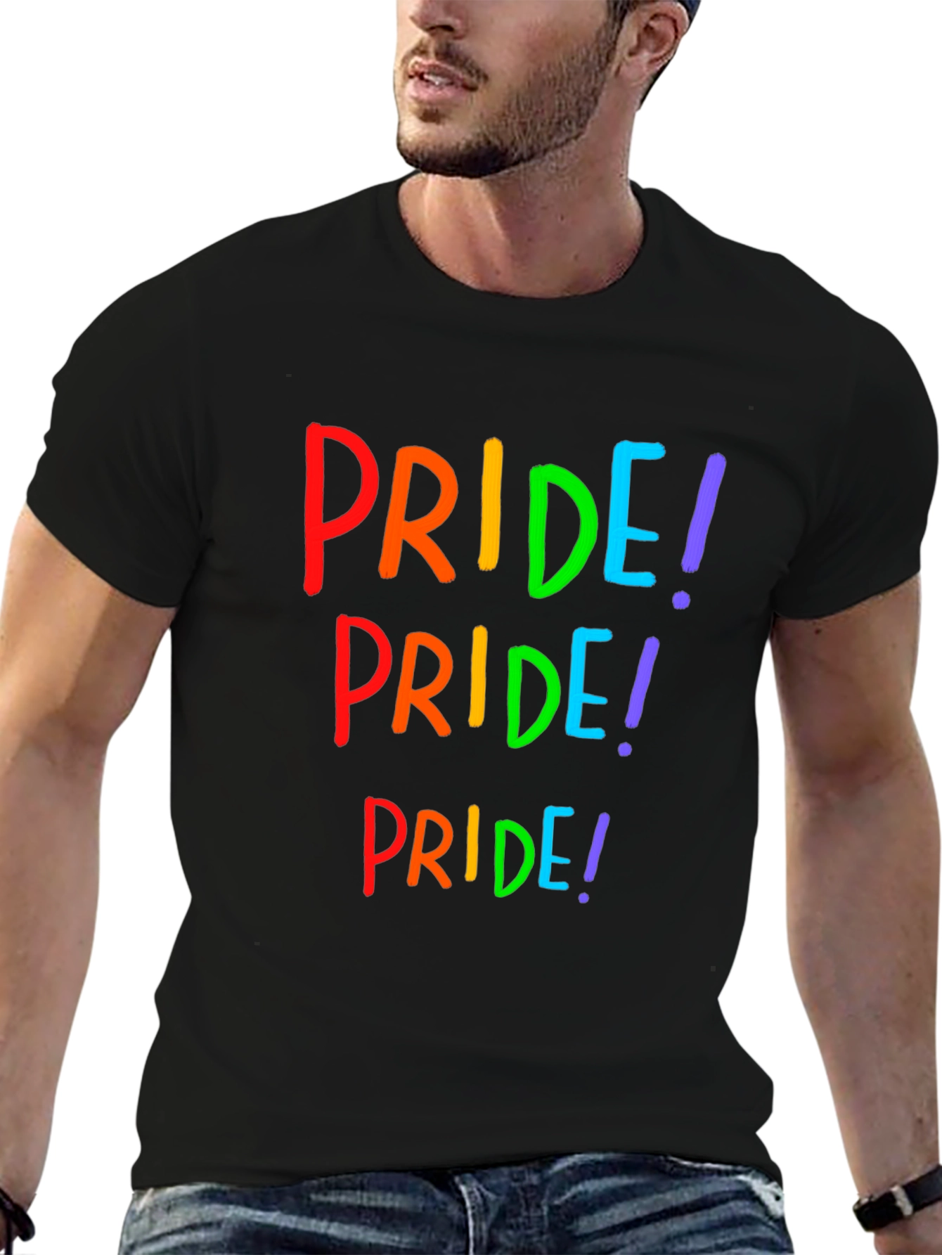 Pride Rainbow Graphic T-Shirt - Bold LGBTQ+ Statement
