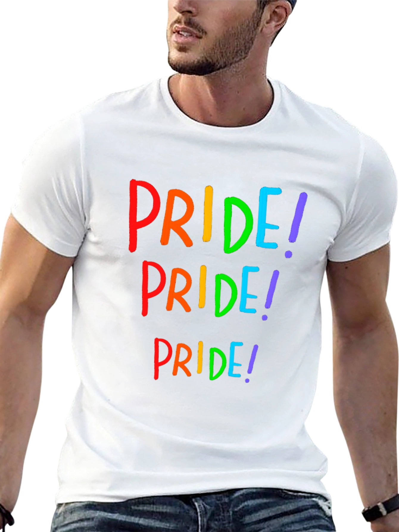 Pride Rainbow Graphic T-Shirt - Bold LGBTQ+ Statement