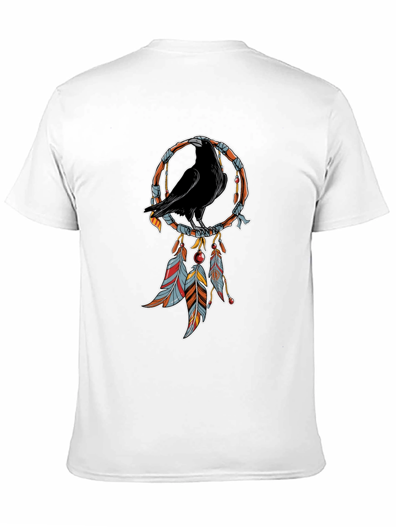 Raven Dreamcatcher T-Shirt - Black Graphic Tee