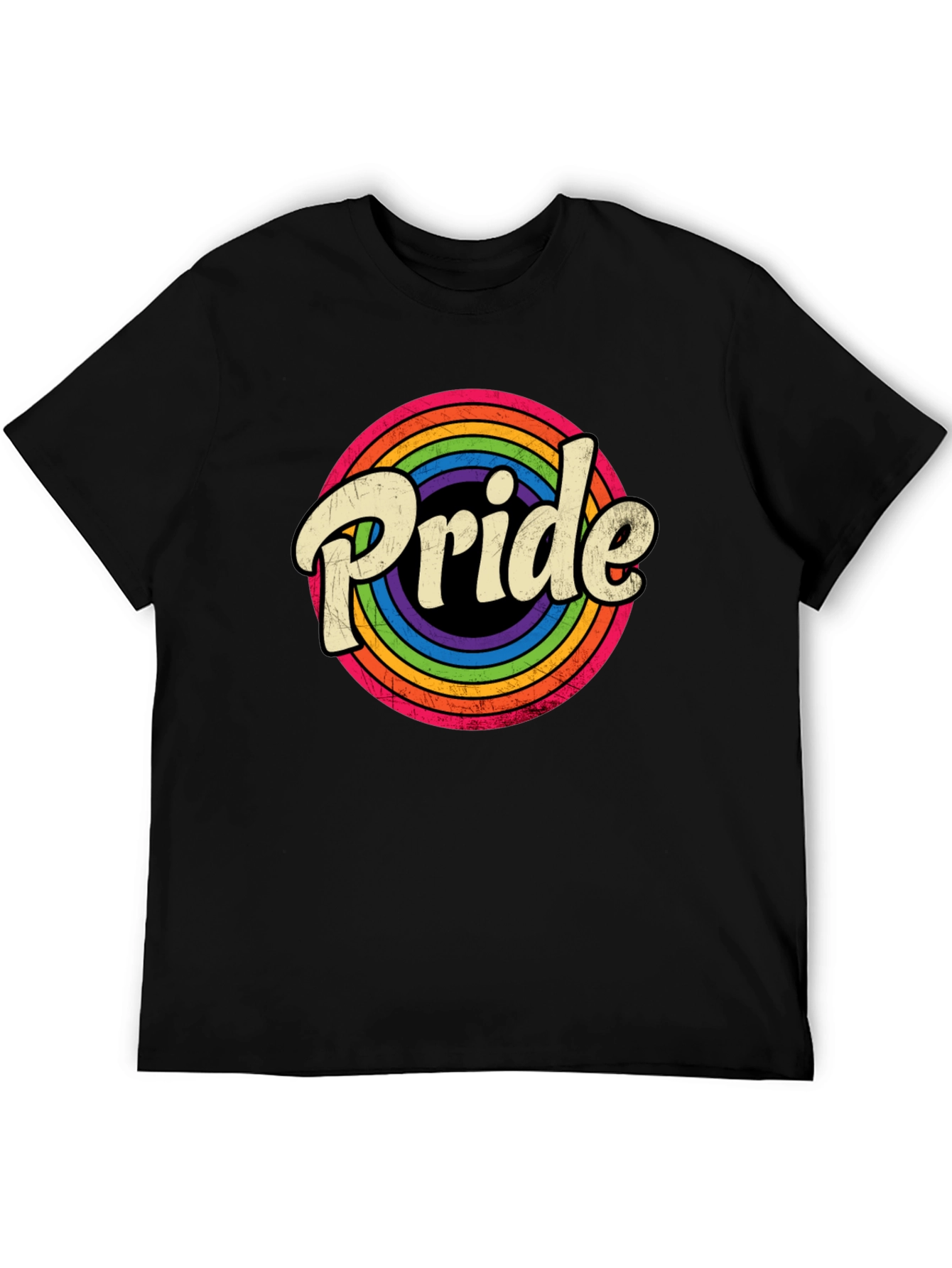 Pride Rainbow Graphic T-Shirt - Unisex Retro Style