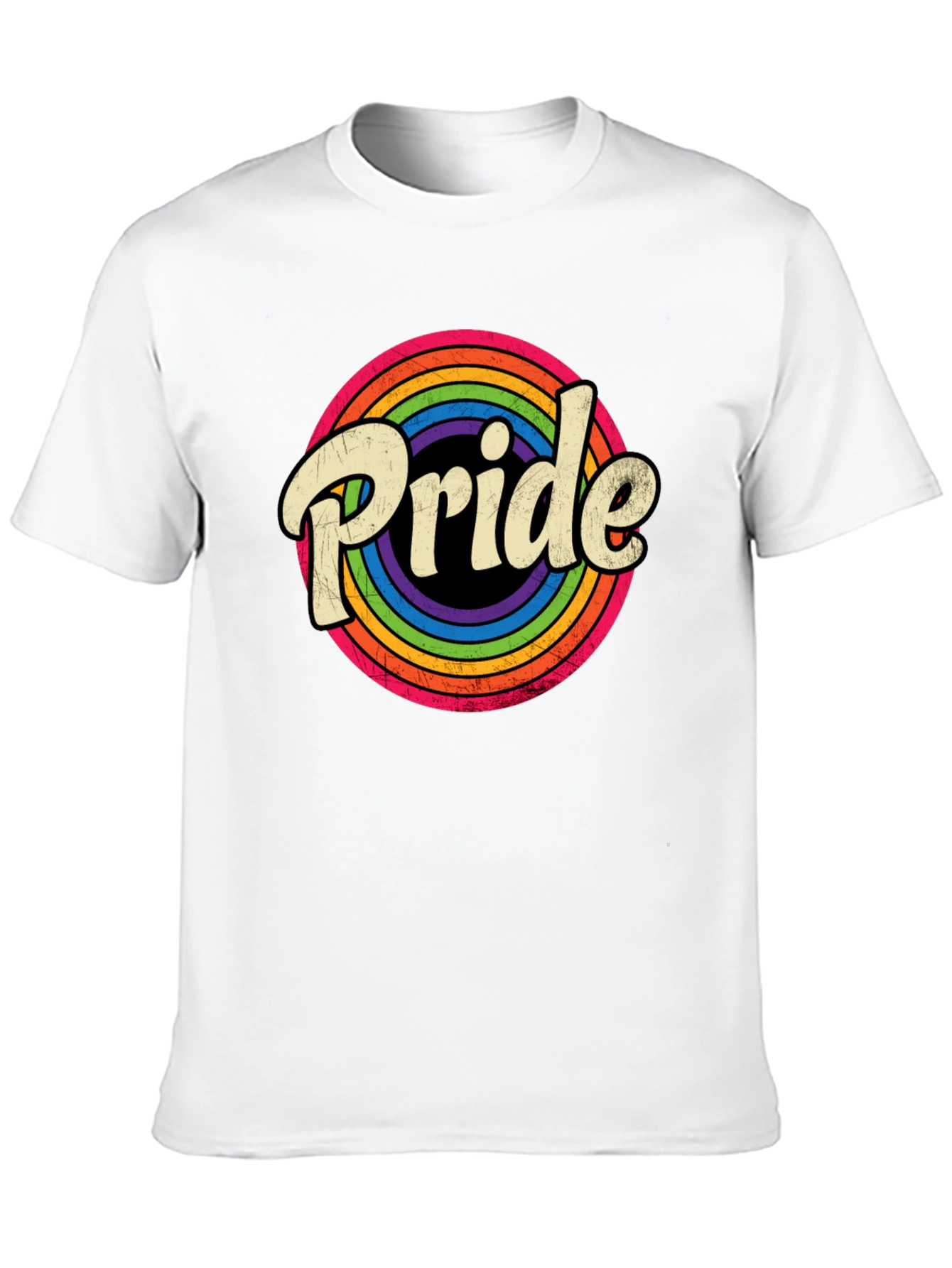 Pride Rainbow Graphic T-Shirt - Unisex Retro Style