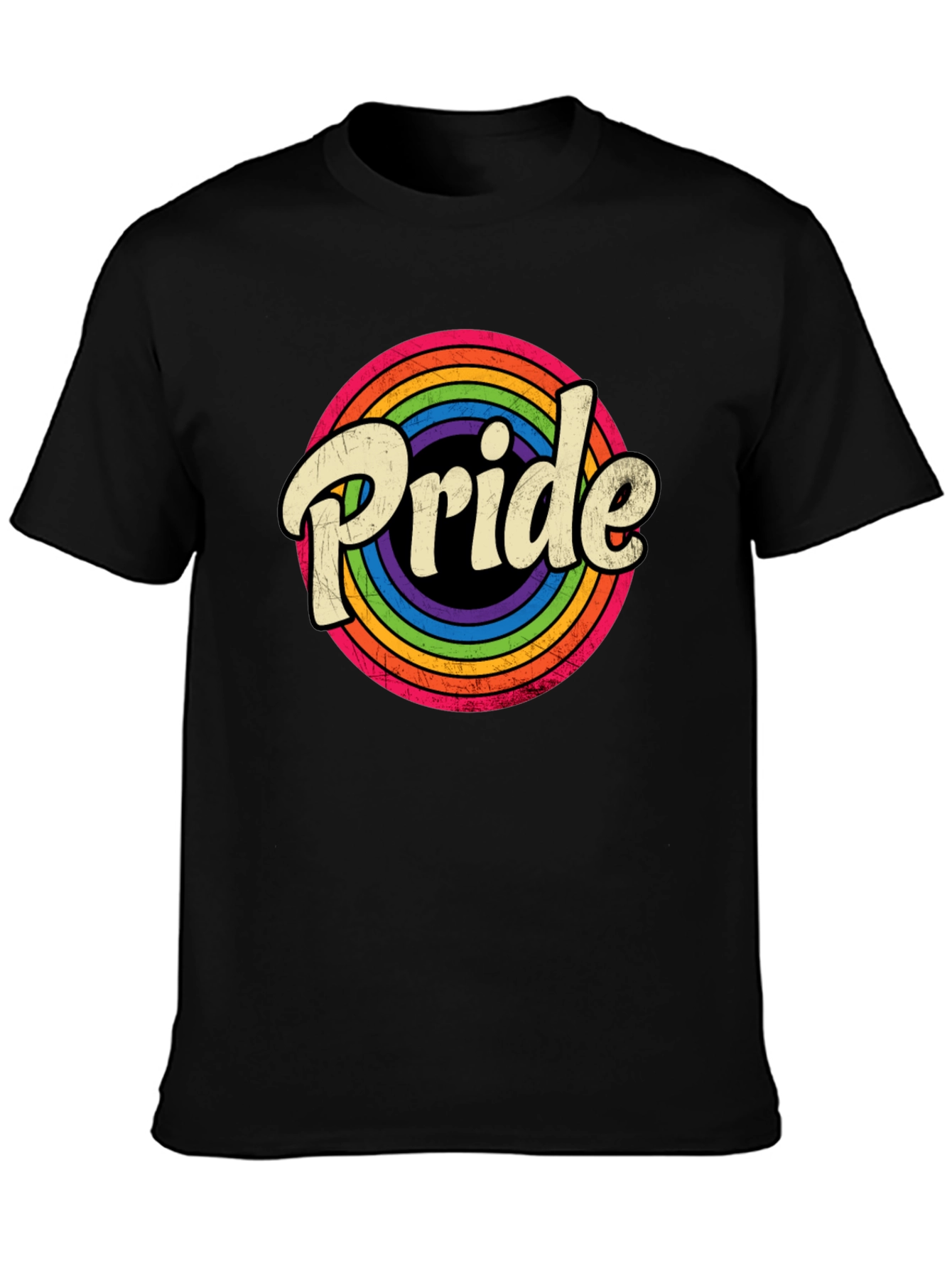 Pride Rainbow Graphic T-Shirt - Unisex Retro Style
