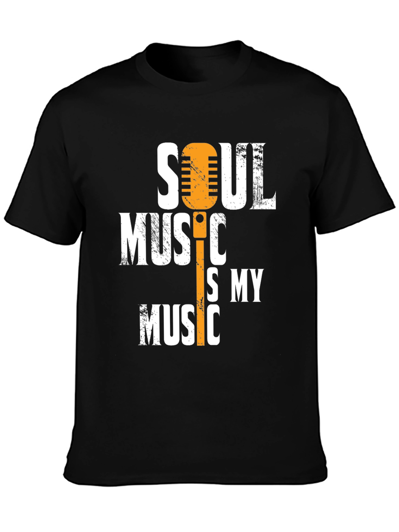 Soul Music T-Shirt: Microphone Graphic Tee