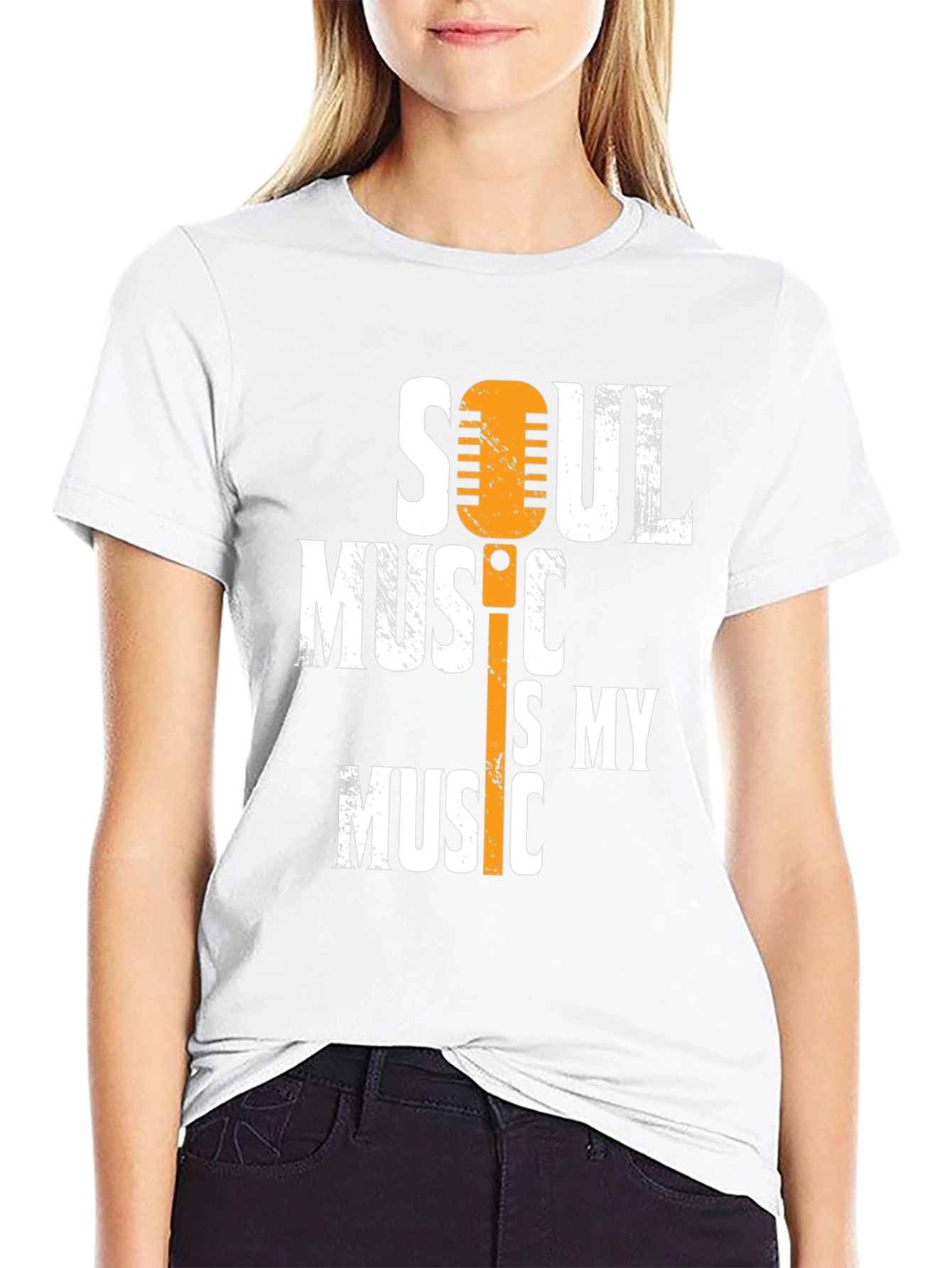 Soul Music T-Shirt: Microphone Graphic Tee