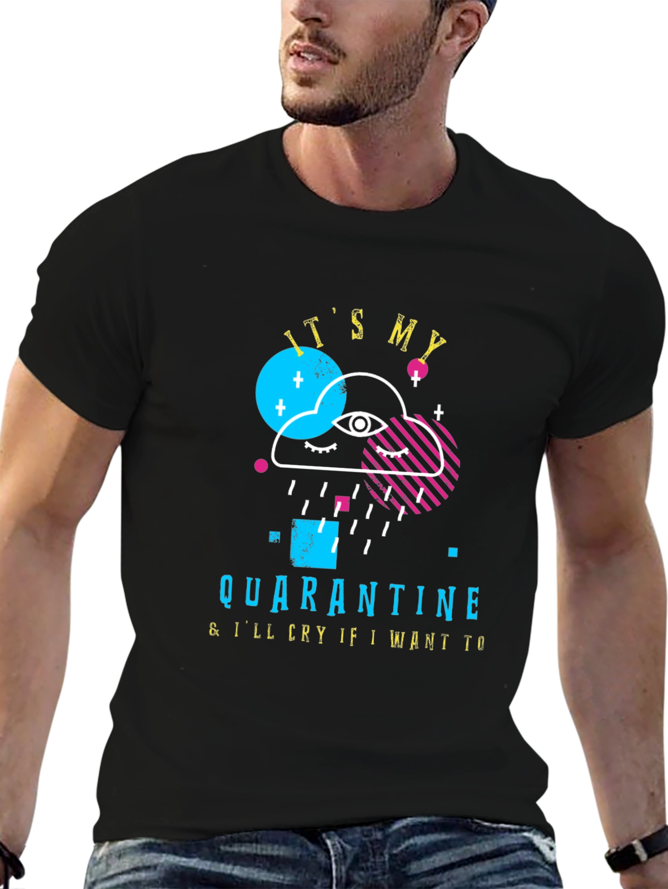 Quarantine Cloud Graphic T-Shirt - Its My Quarantine Tee