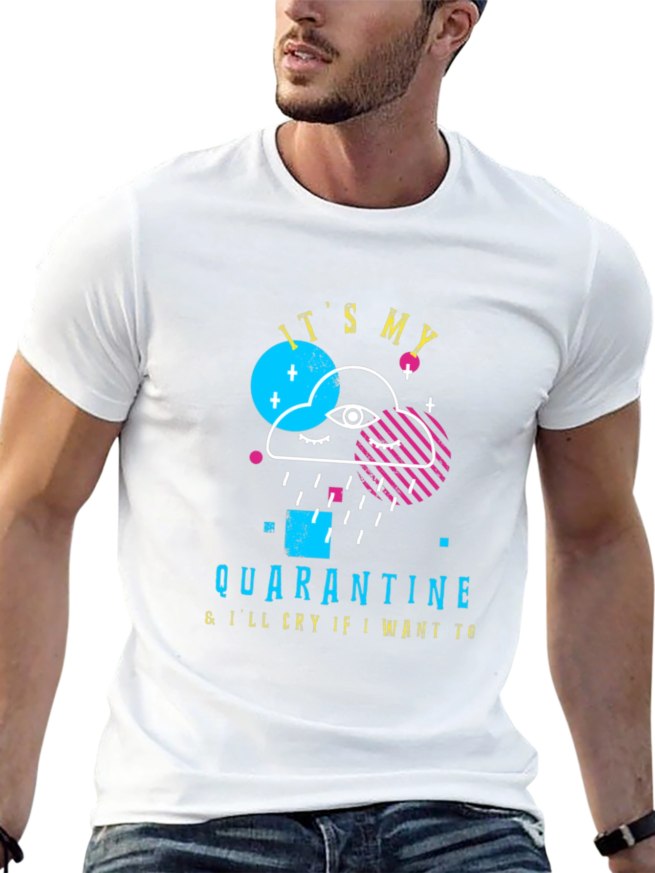 Quarantine Cloud Graphic T-Shirt - Its My Quarantine Tee