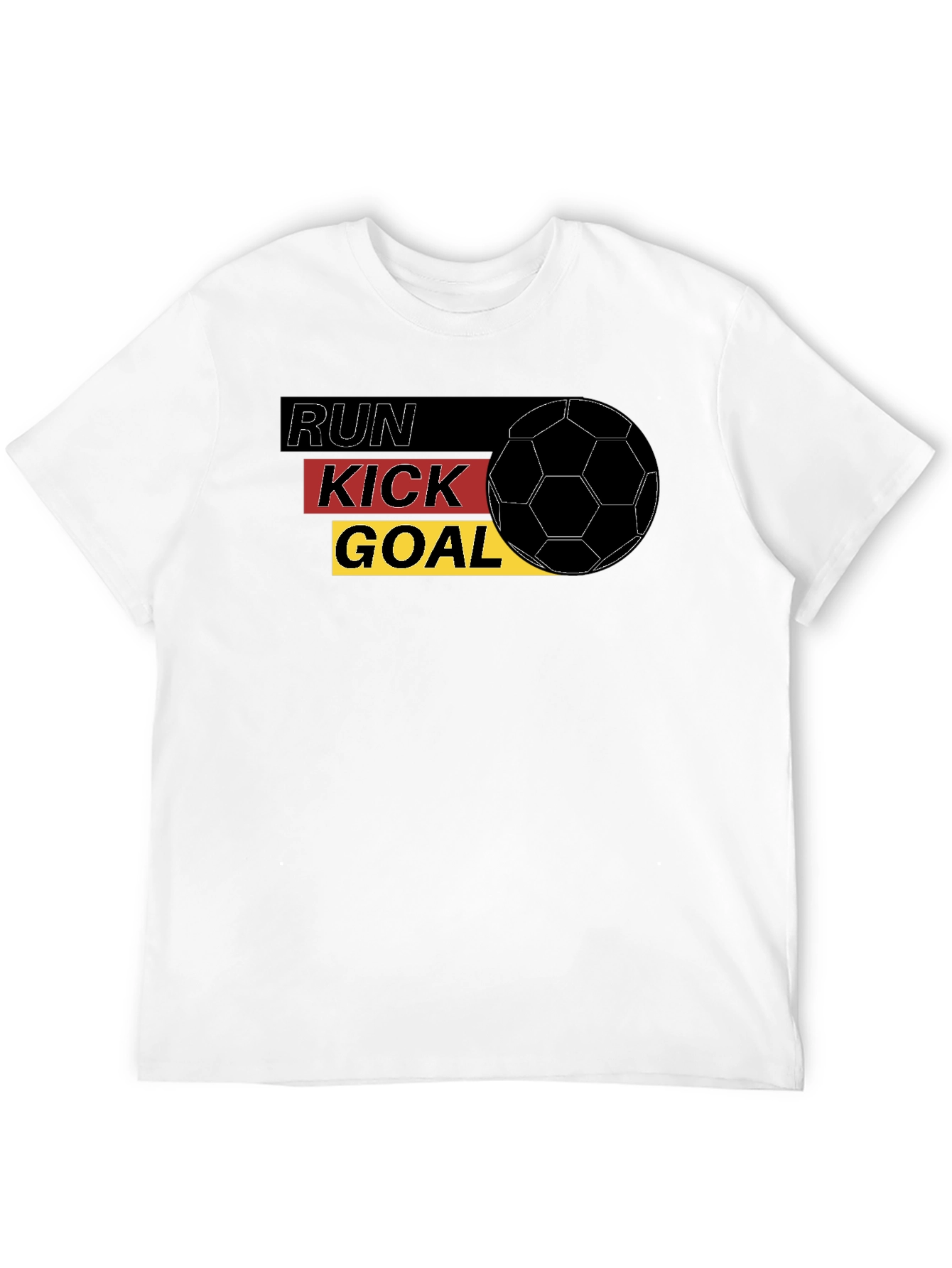 Run Kick Goal Soccer Tee