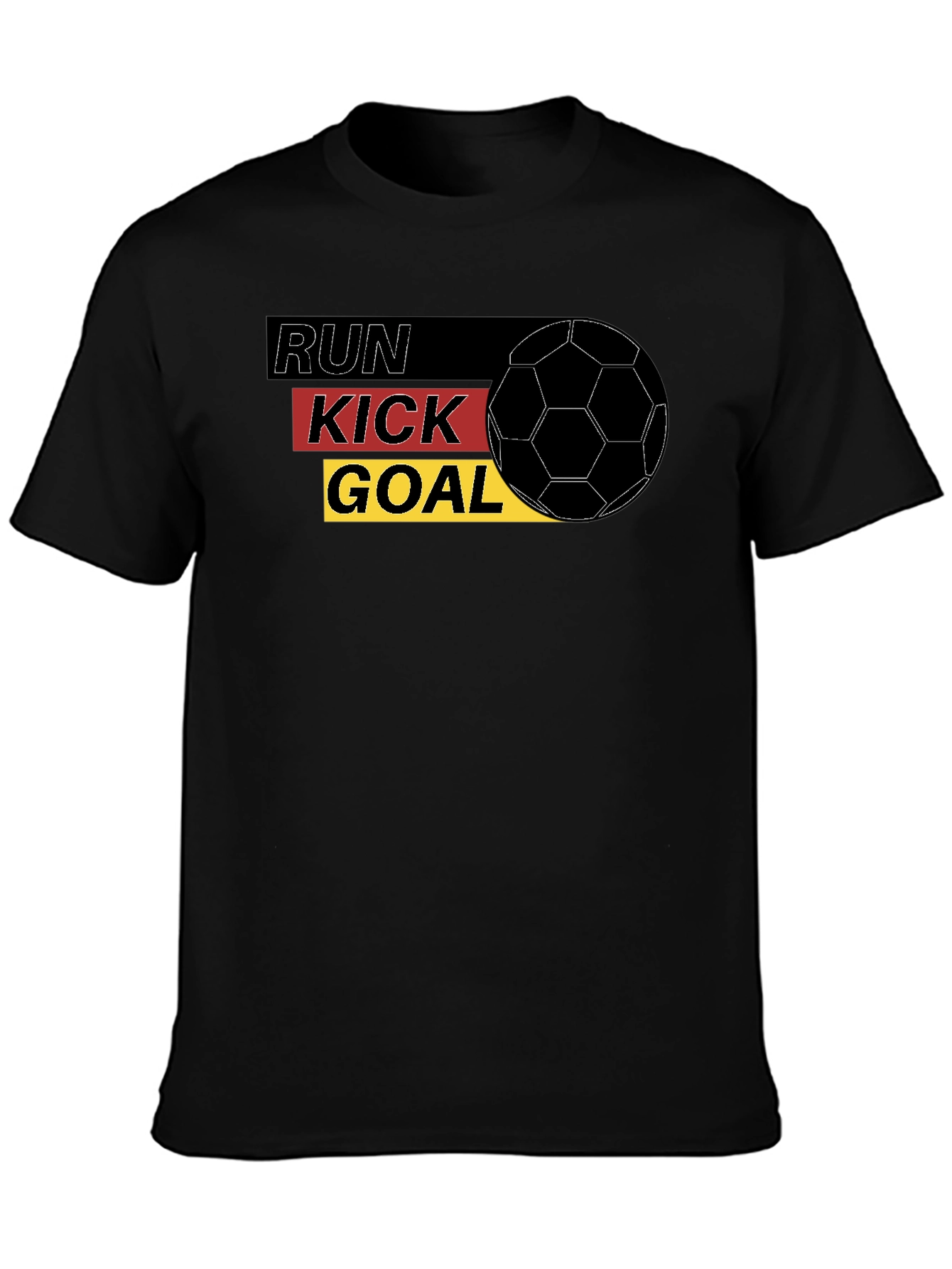 Run Kick Goal Soccer Tee