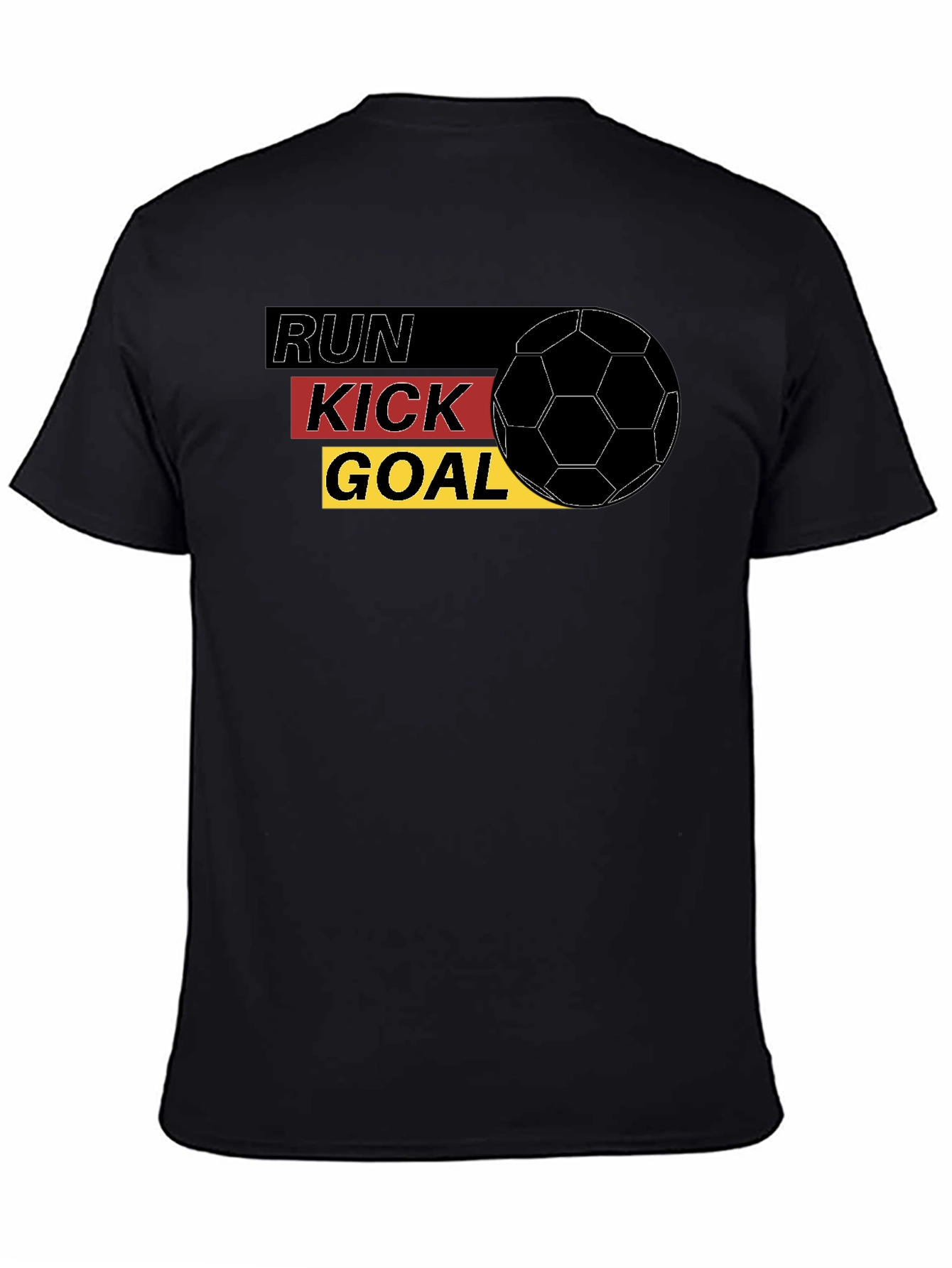 Run Kick Goal Soccer Tee