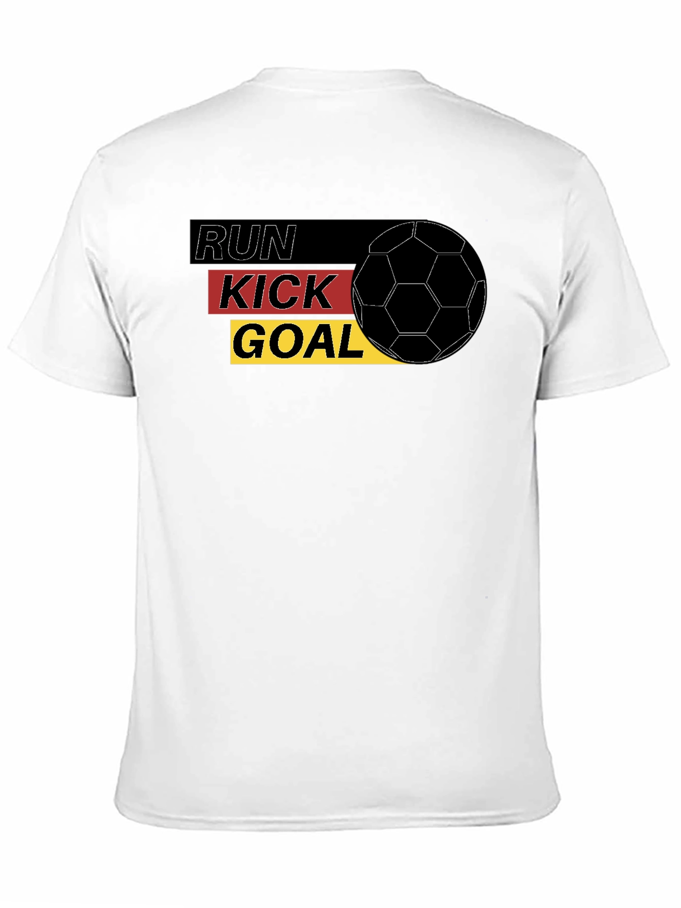 Run Kick Goal Soccer Tee