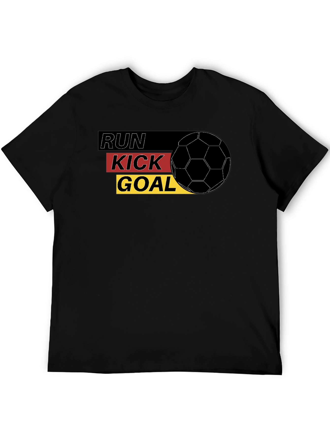 Run Kick Goal Soccer Tee