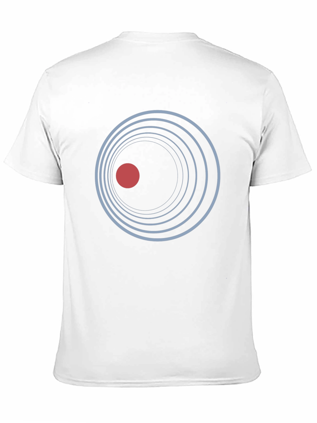 Abstract Circle Graphic Print Black T-Shirt