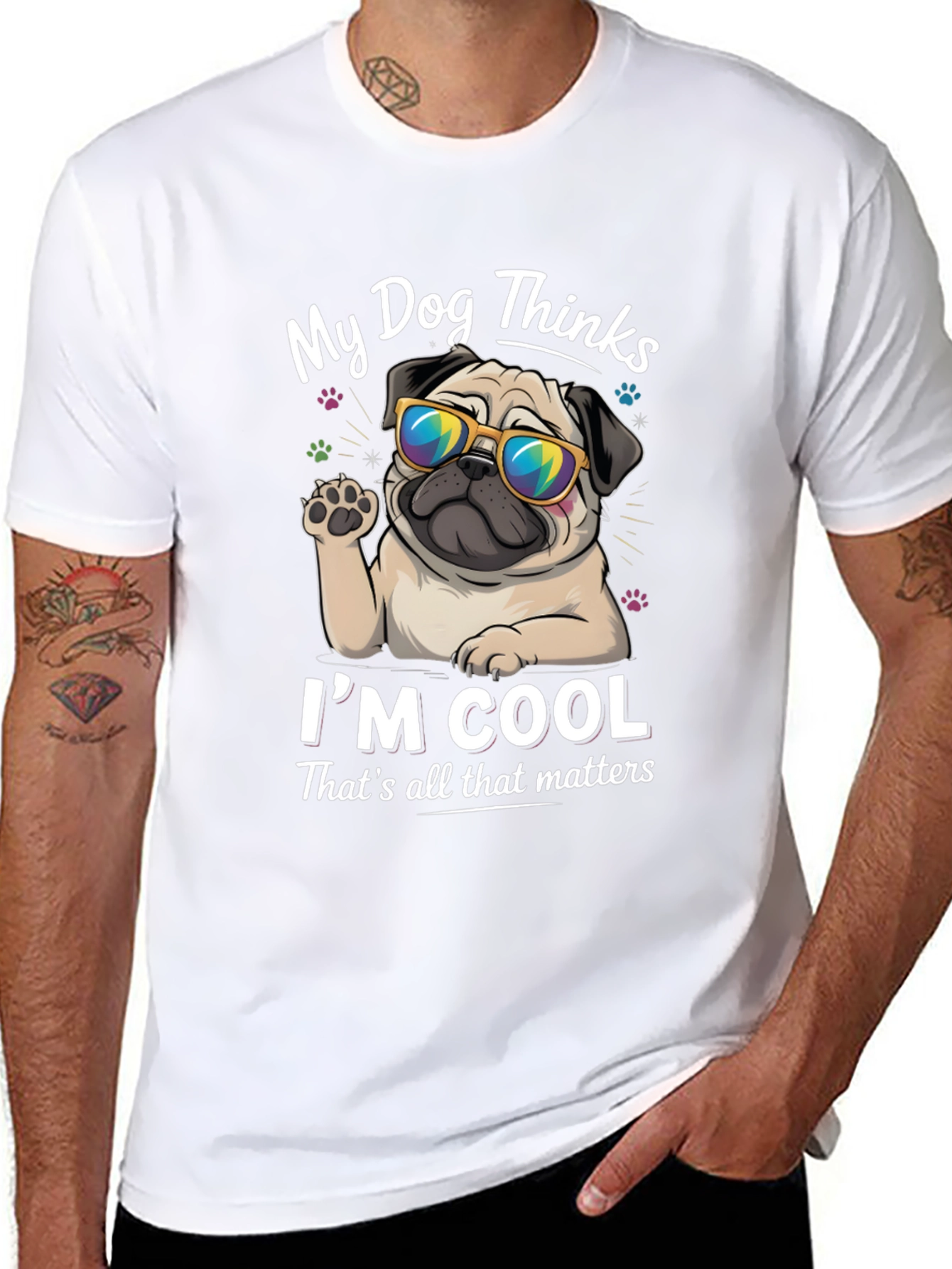 My Dog Thinks Im Cool Graphic Tee