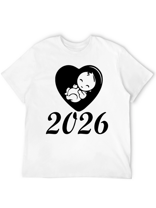 Baby 2026 Pregnancy Announcement T-Shirt