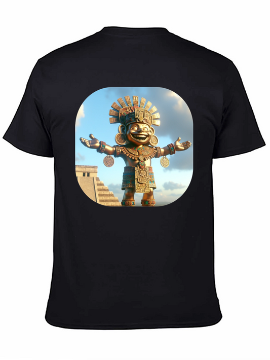 Aztec God T-Shirt - Black