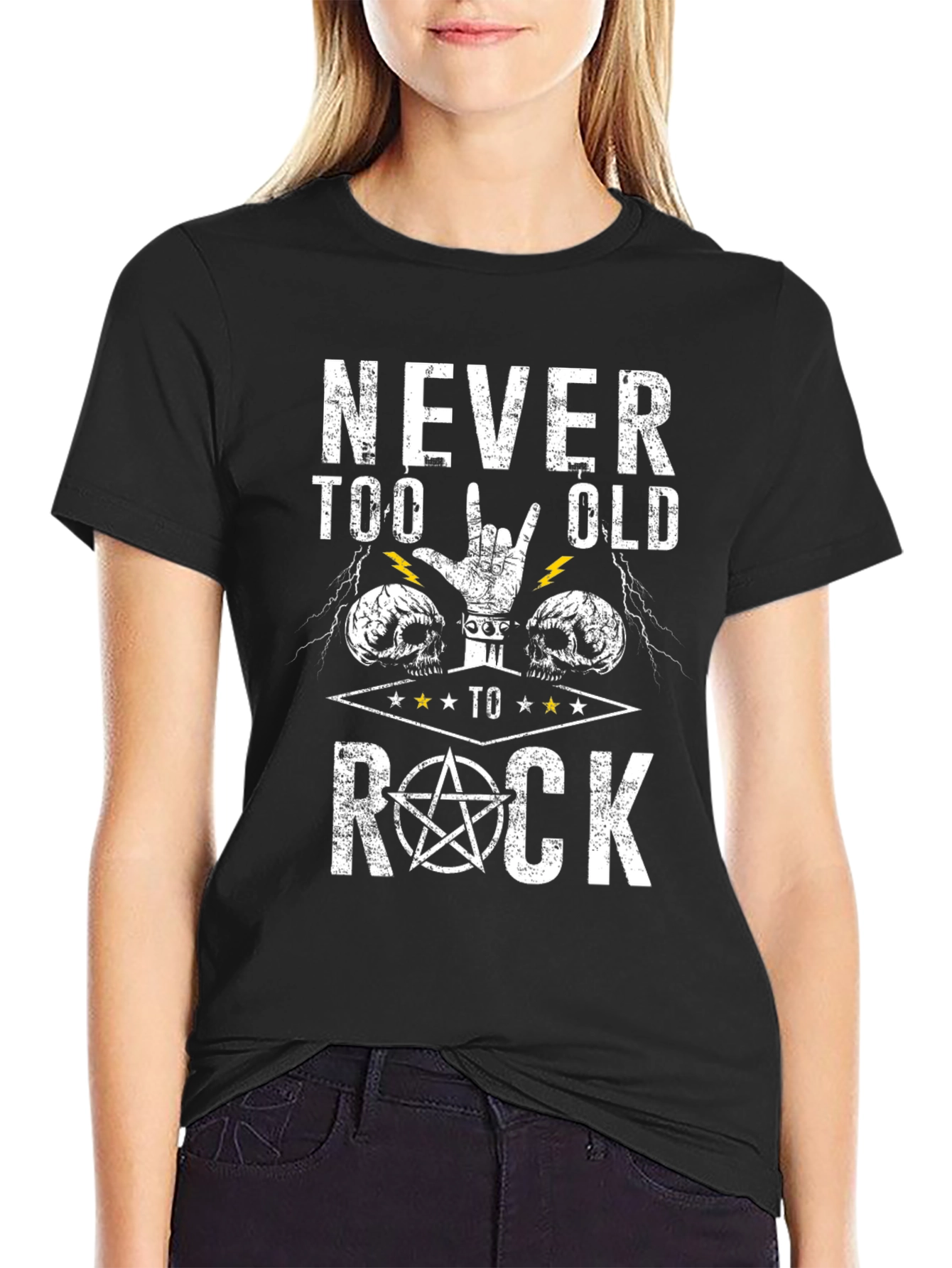 Never Too Old To Rock Graphic Tee