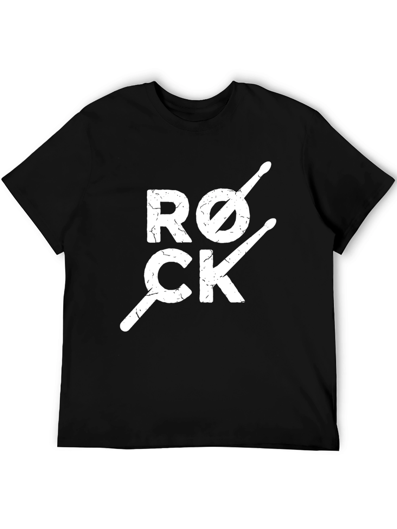 Rock Music Drummer T-Shirt - Black