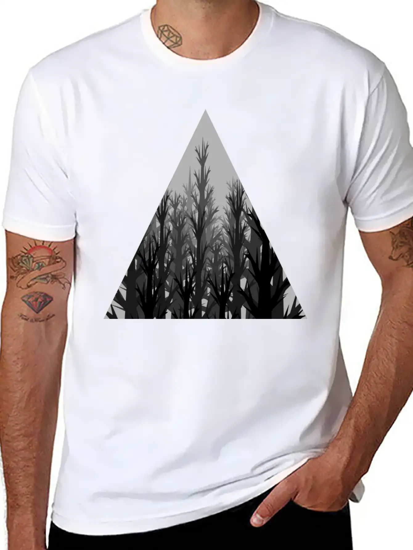 Тriangular Relaxed Everyday Tee – Lightweight And Durable Cotton