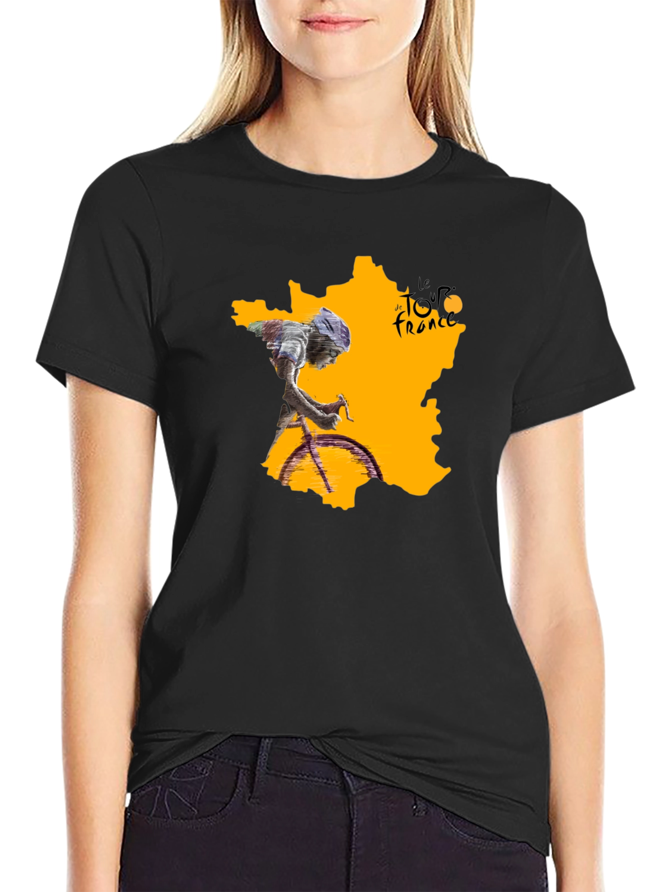Tour de France Graphic Tee - Black