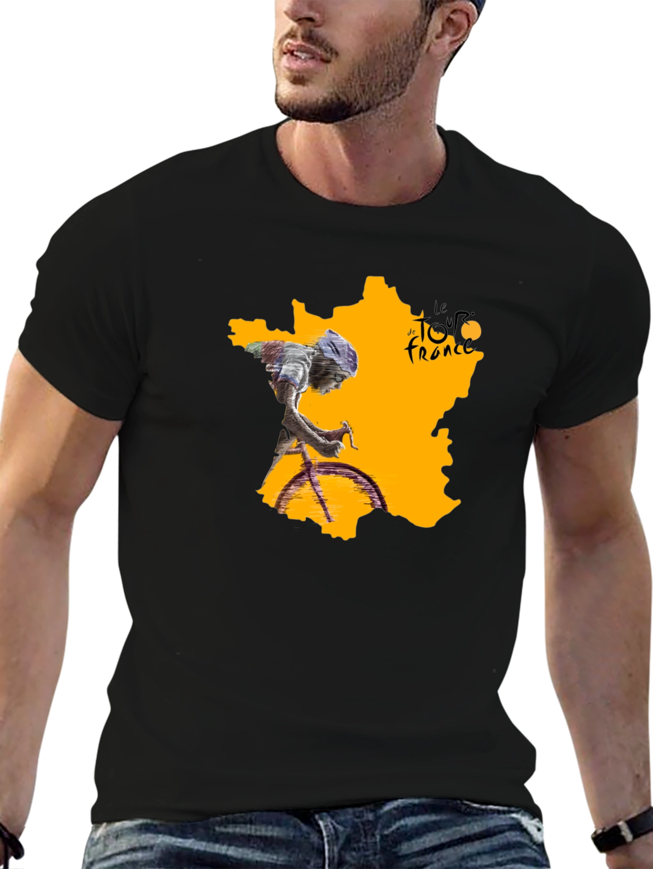 Tour de France Graphic Tee - Black