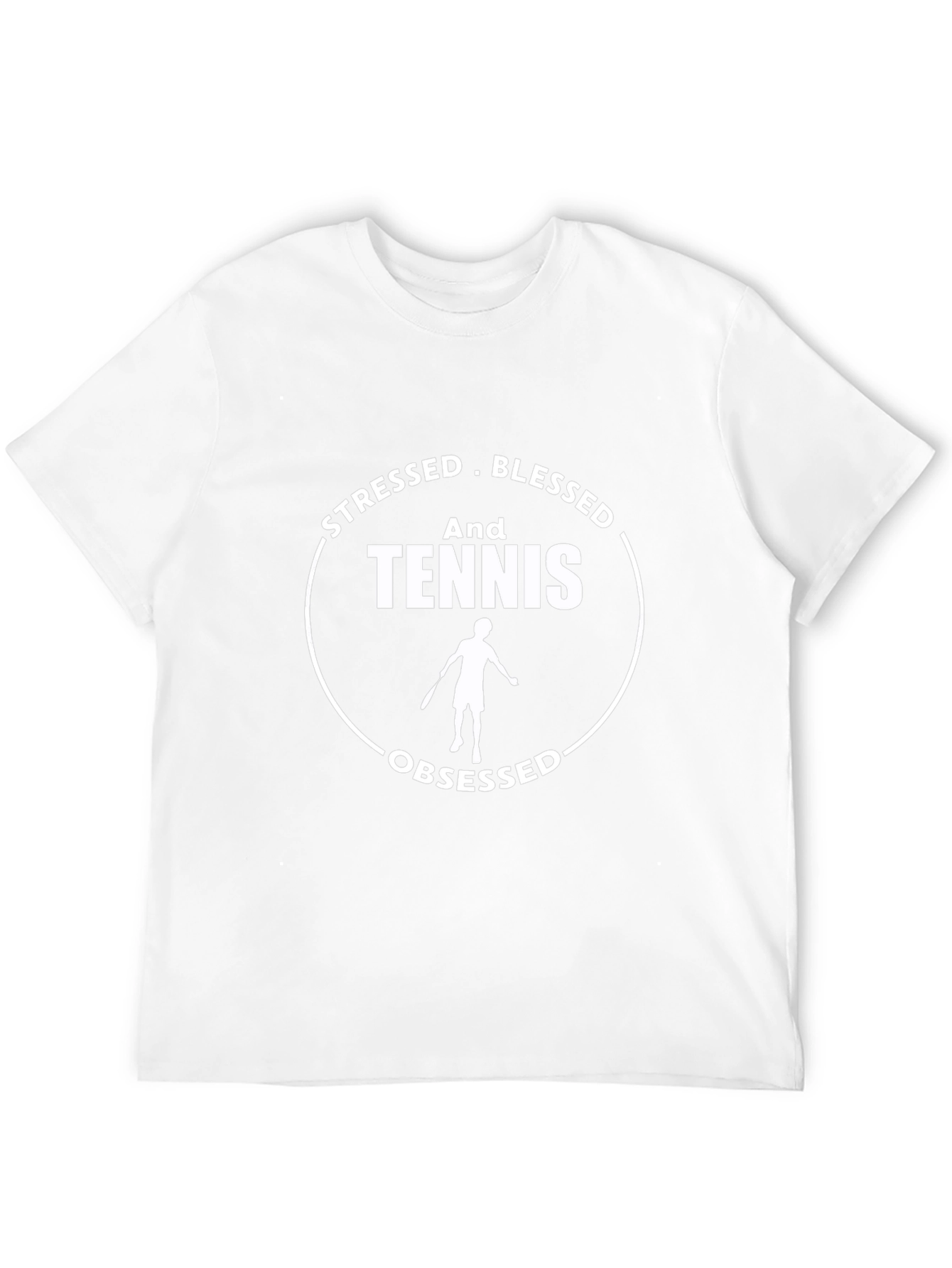 Stressed Blessed Tennis Obsessed Graphic T-Shirt