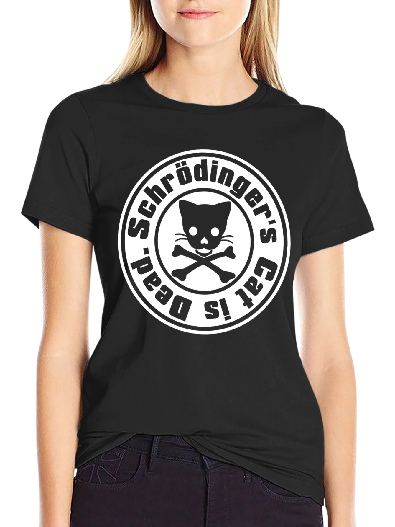 Schr��dingers Cat T-Shirt - Dead & Alive Paradox
