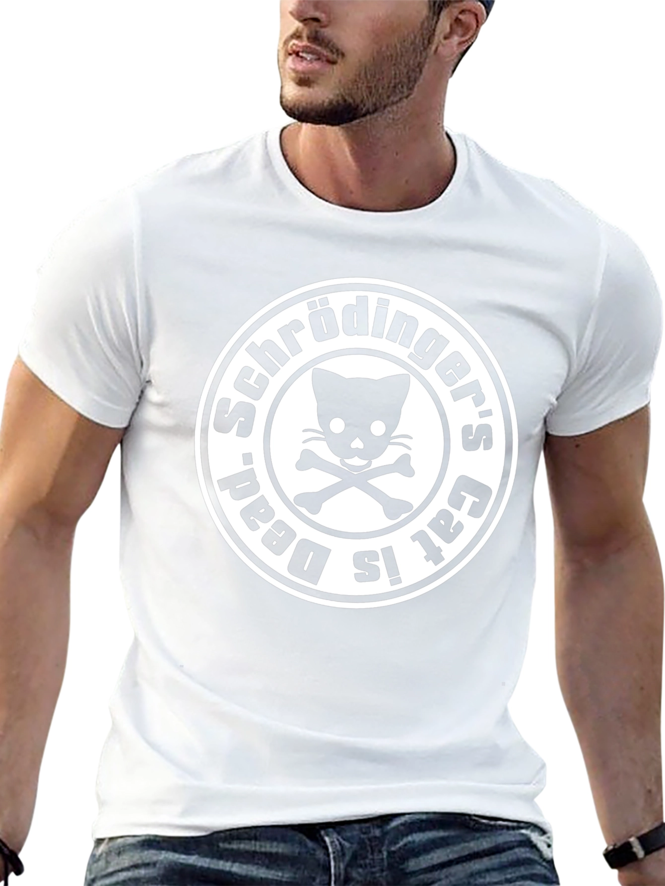 Schr��dingers Cat T-Shirt - Dead & Alive Paradox