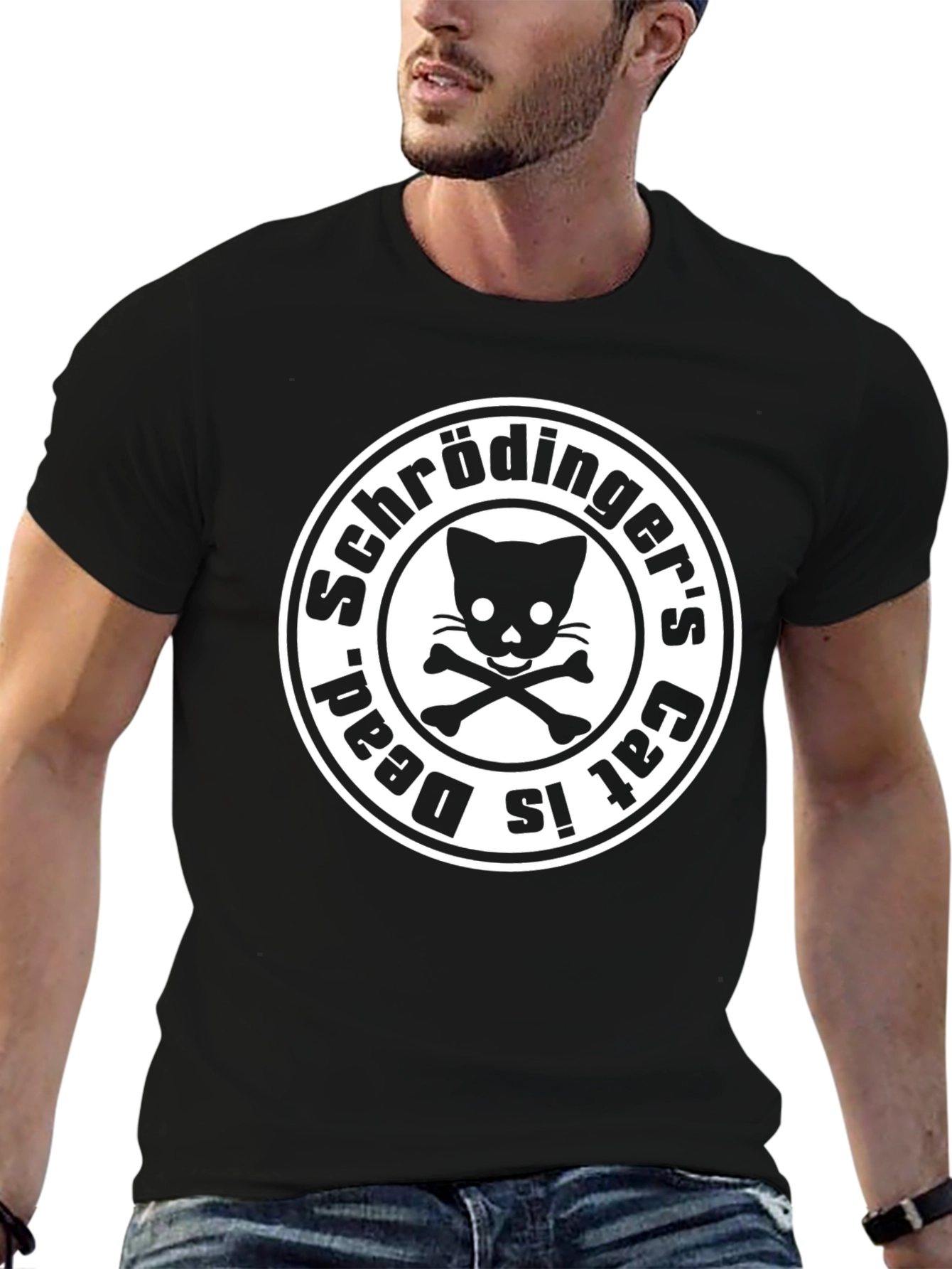 Schr��dingers Cat T-Shirt - Dead & Alive Paradox