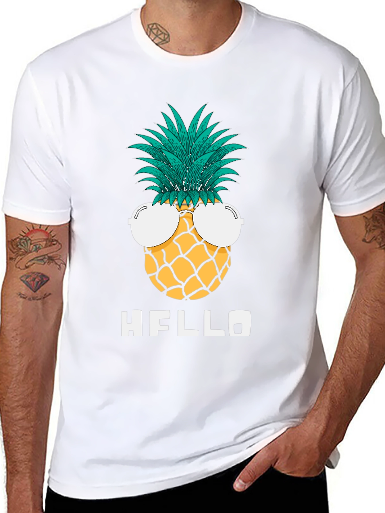 Pineapple Sunglasses Graphic Tee - Hello Summer!