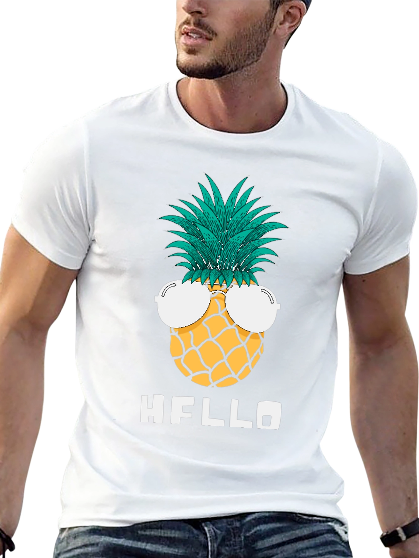 Pineapple Sunglasses Graphic Tee - Hello Summer!