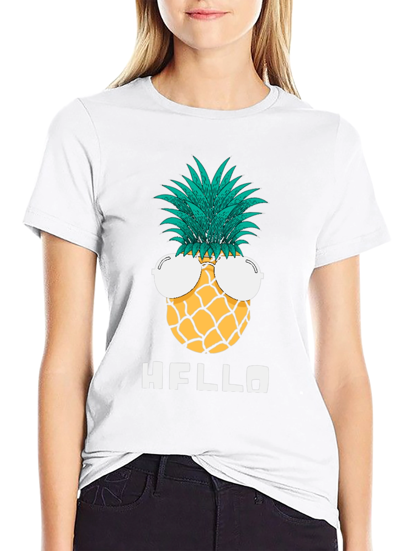 Pineapple Sunglasses Graphic Tee - Hello Summer!