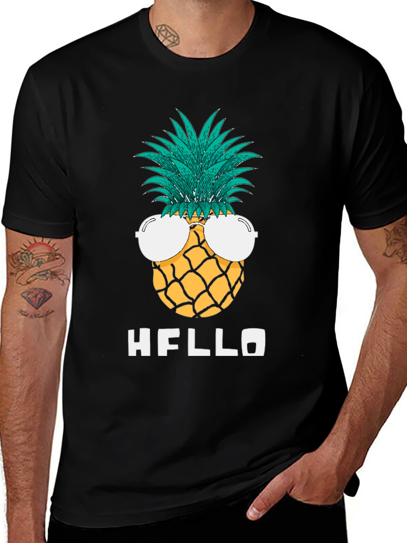 Pineapple Sunglasses Graphic Tee - Hello Summer!