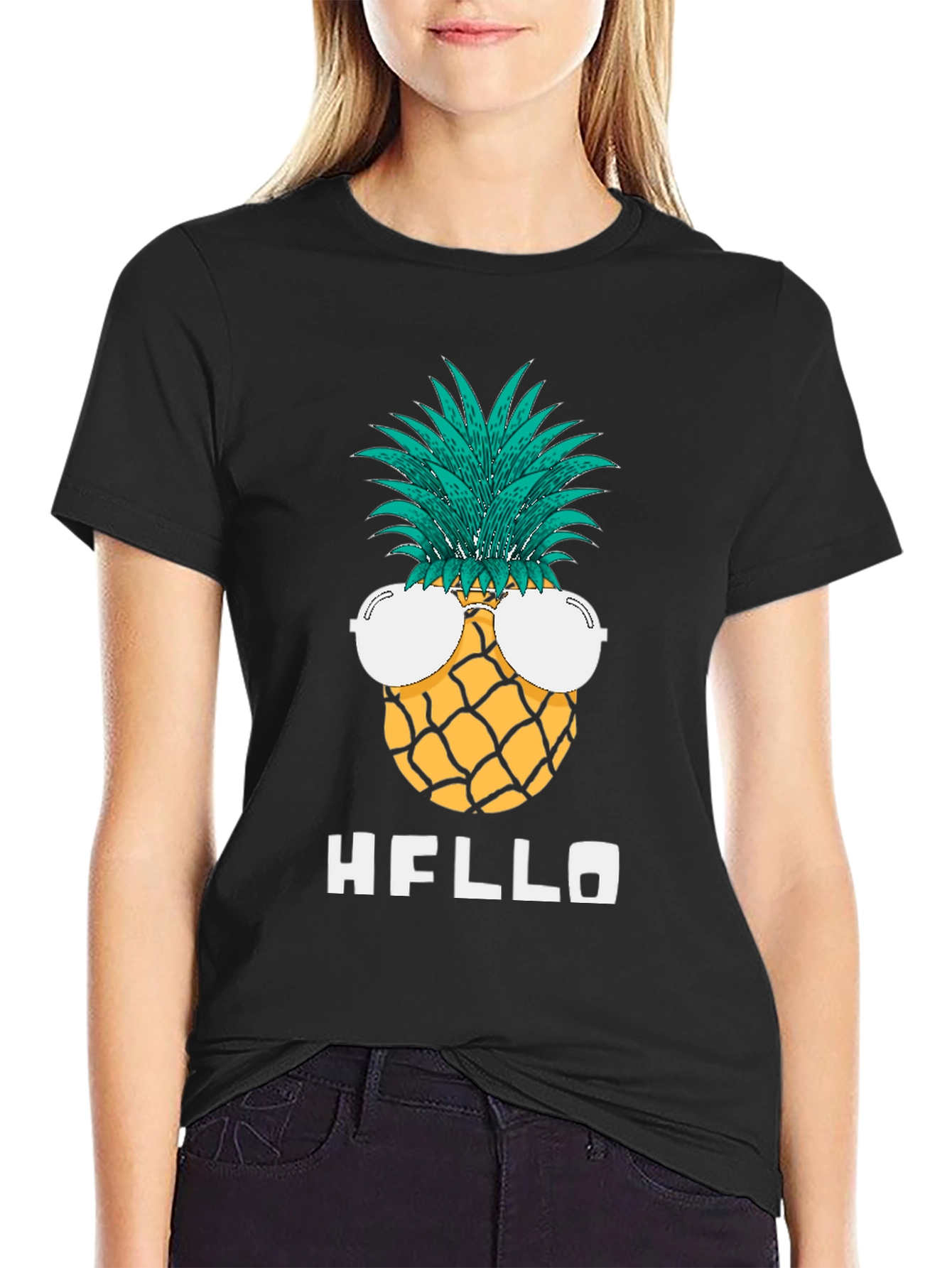 Pineapple Sunglasses Graphic Tee - Hello Summer!
