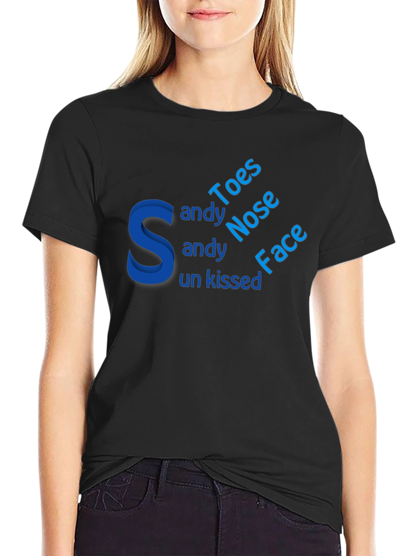 Sandy Toes Nose Face Graphic Tee