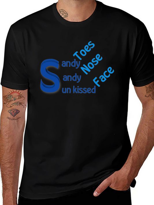 Sandy Toes Nose Face Graphic Tee