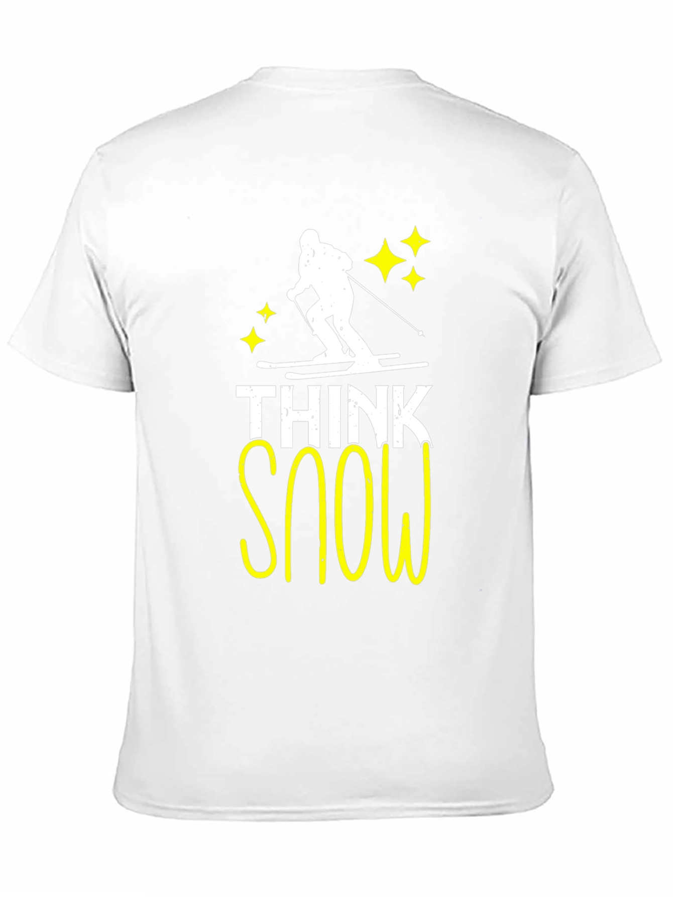 Think Snow Skiing T-Shirt - Black