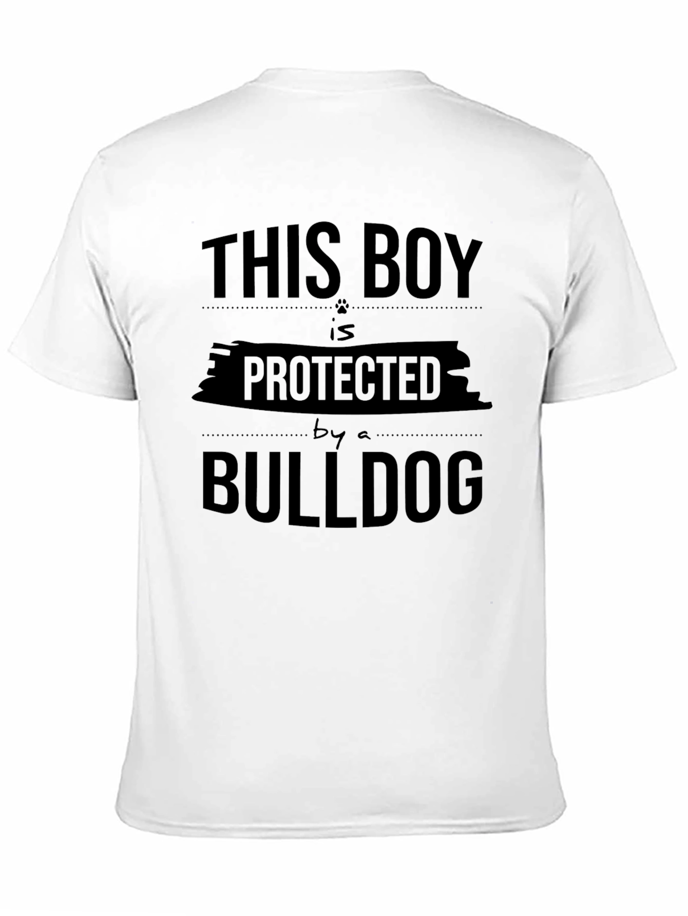 This Boy is Protected by a Bulldog T-Shirt