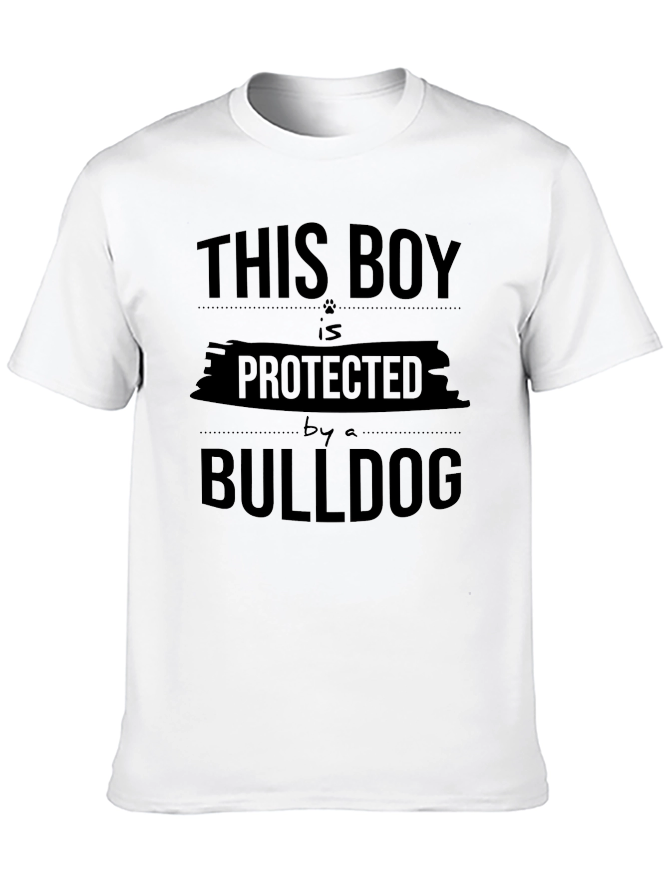 This Boy is Protected by a Bulldog T-Shirt
