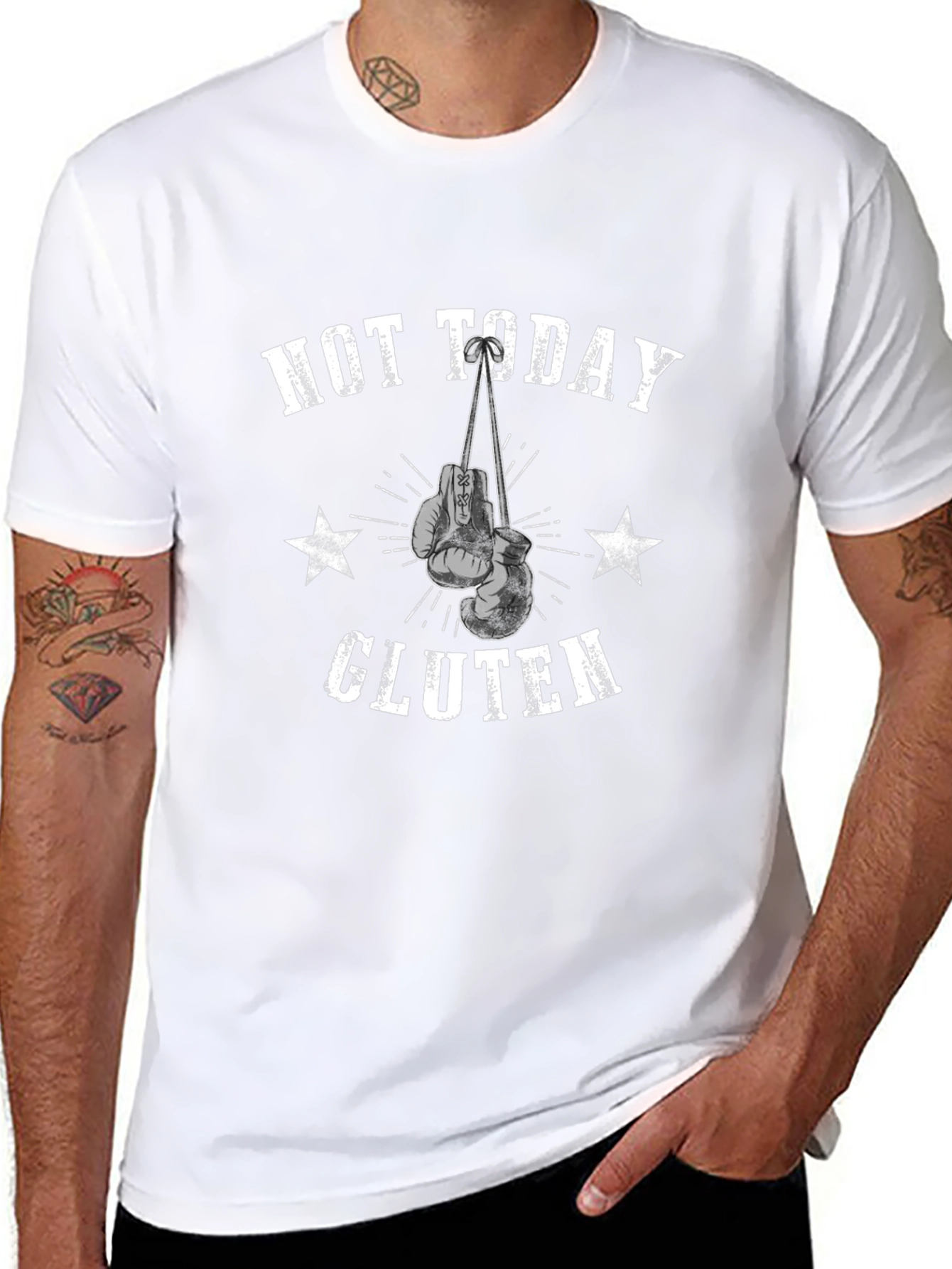 Not Today Gluten Boxing Gloves Graphic T-Shirt