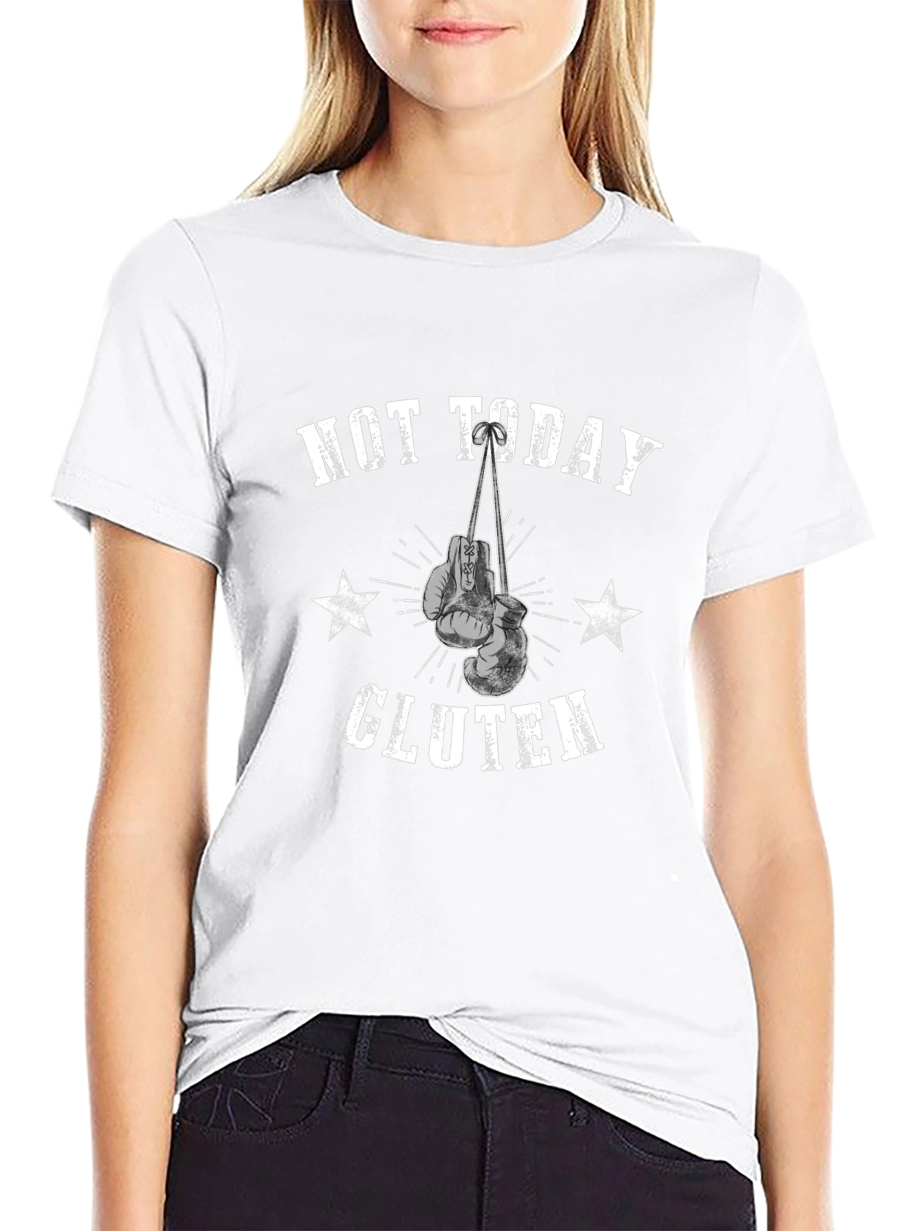 Not Today Gluten Boxing Gloves Graphic T-Shirt