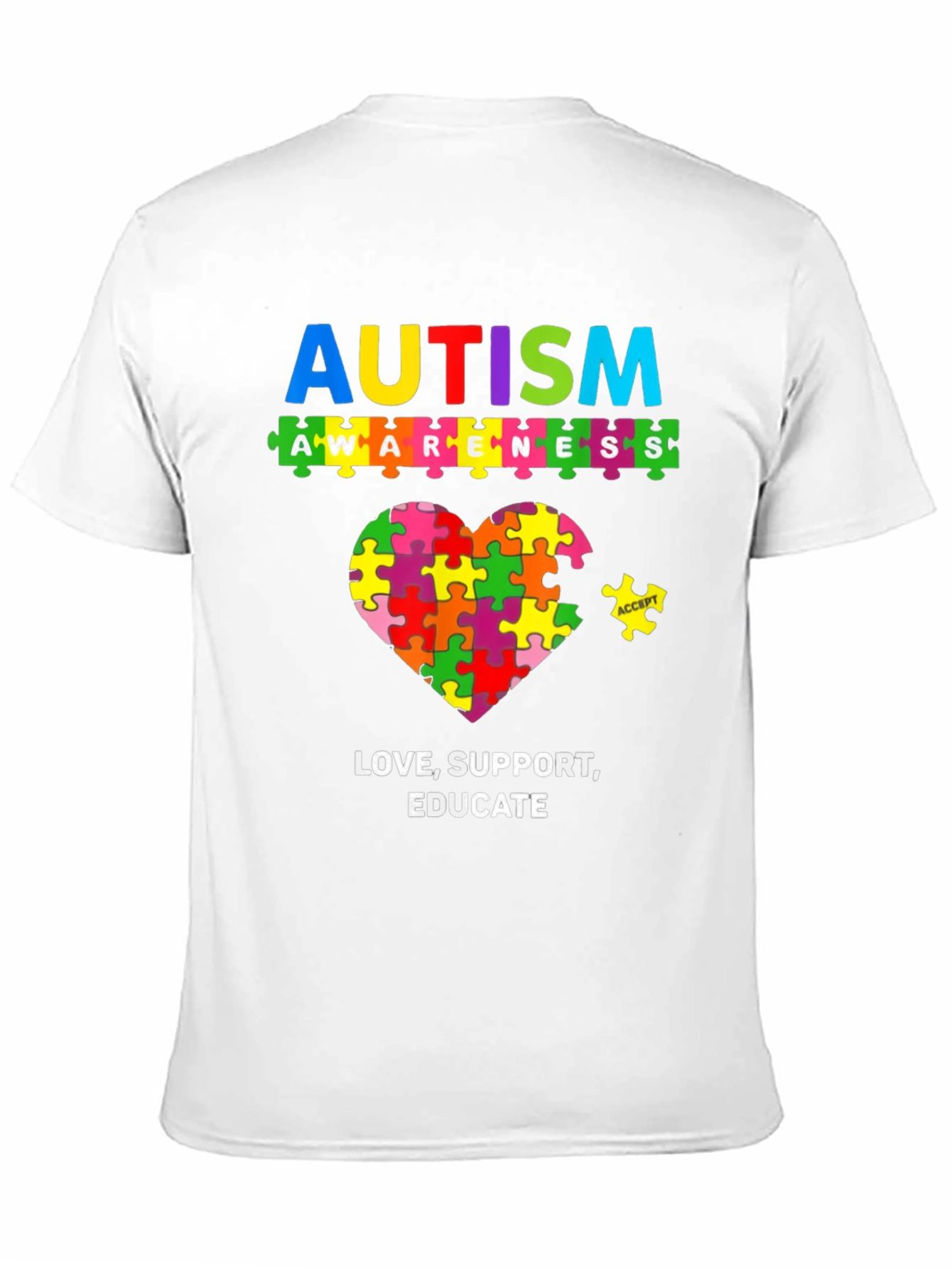 Autism Awareness T-Shirt: Love Support Educate